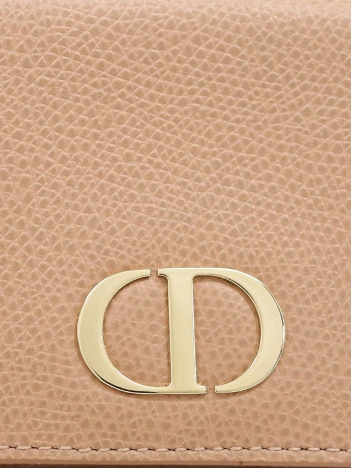 Christian Dior 2020s Beige Leather 30 Montaigne Wallet