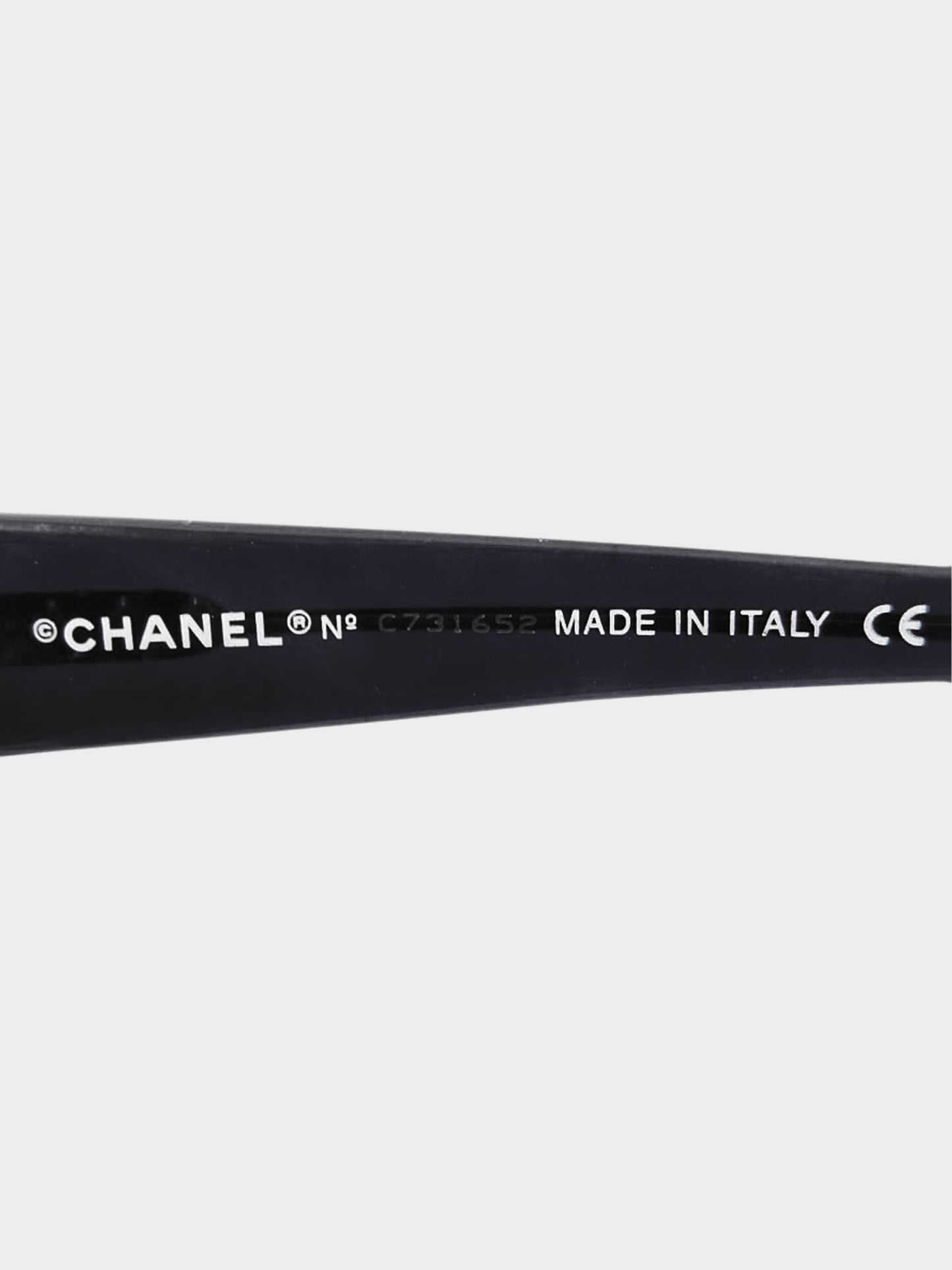 Chanel 2000s Black 2004 Round Sunglasses