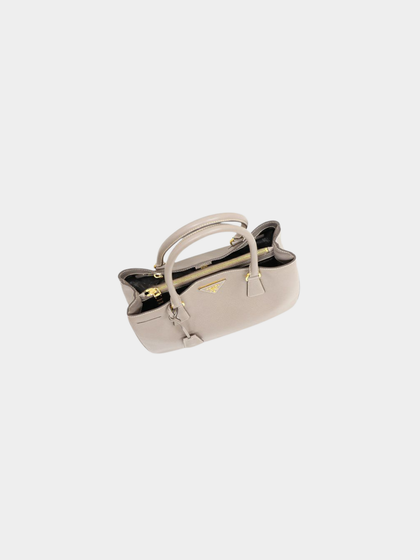 Prada 2010s Grey Galleria Saffiano Handbag