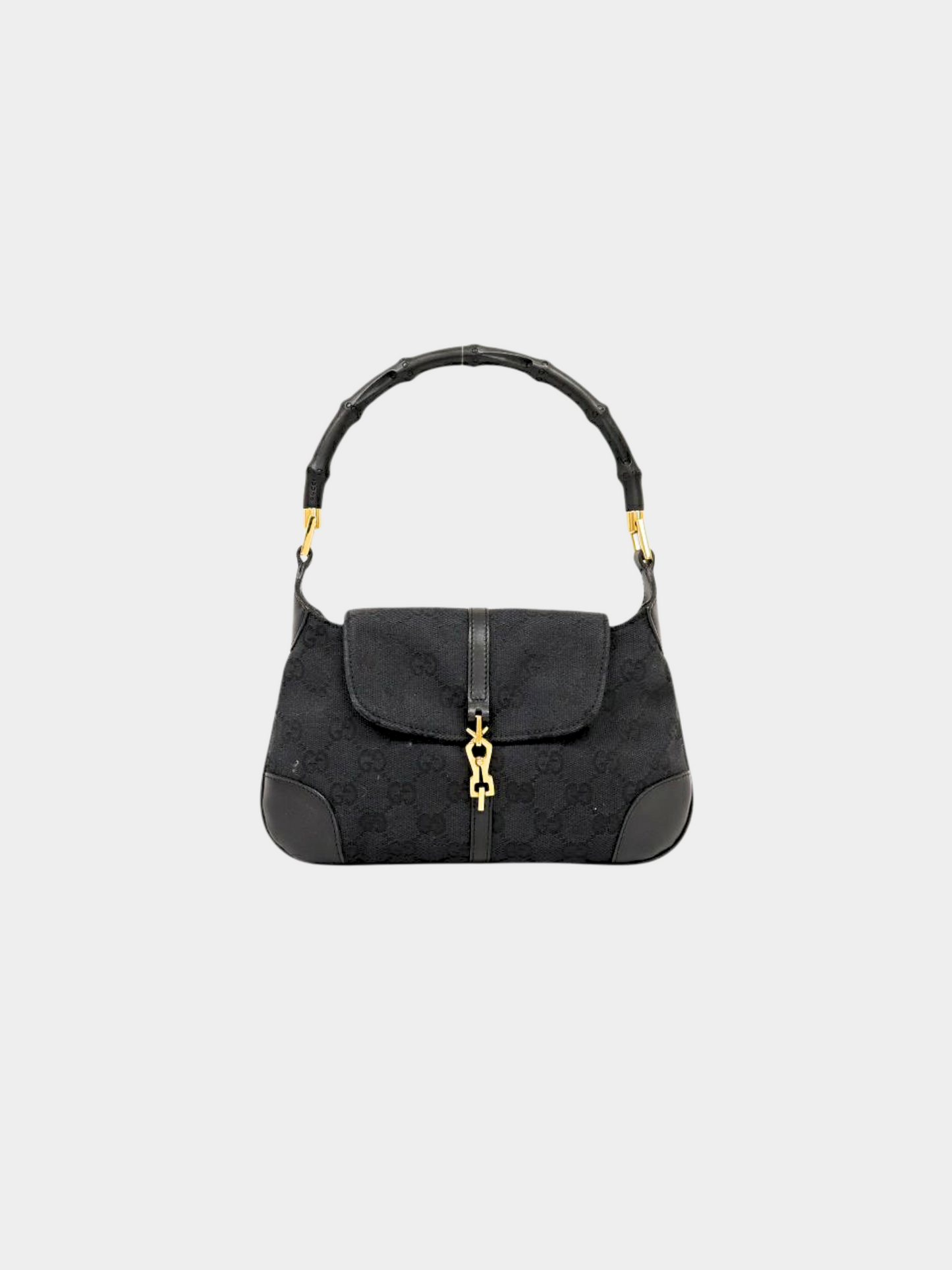 Gucci 2010s Black Bamboo Mini Handbag