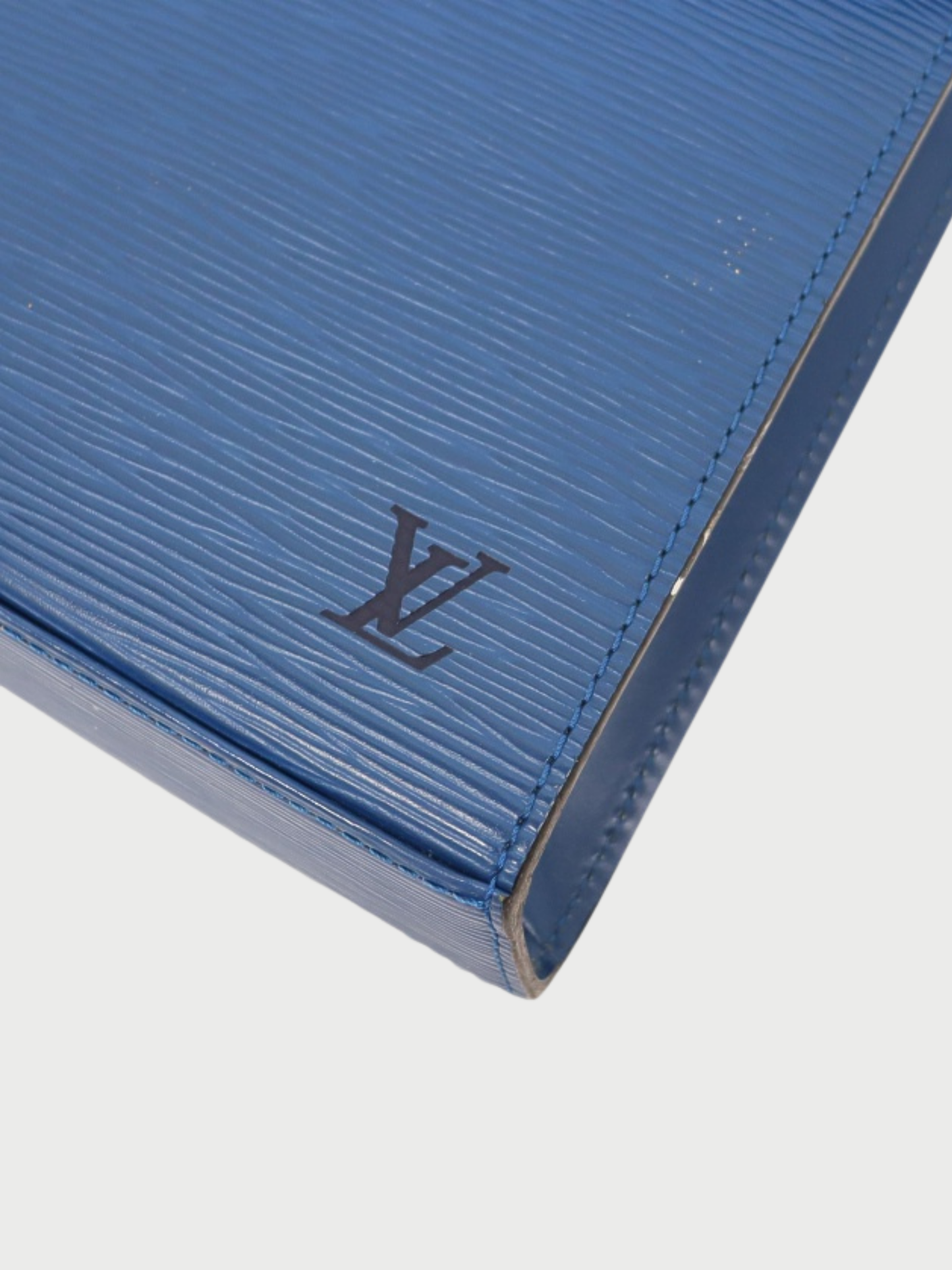 Louis Vuitton 1996 Toledo Blue Epi Leather Malesherbes Bag
