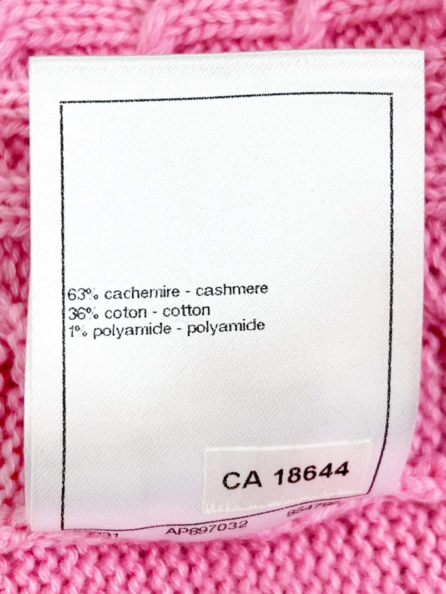 Chanel 2023 Pink Cable Knit Dress