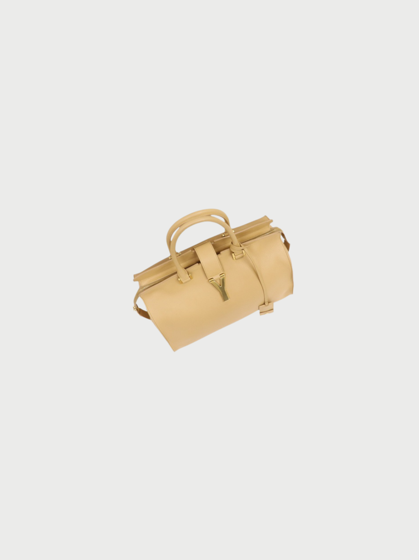 Yves Saint Laurent 2010s Beige Leather Cabas Classic Bag
