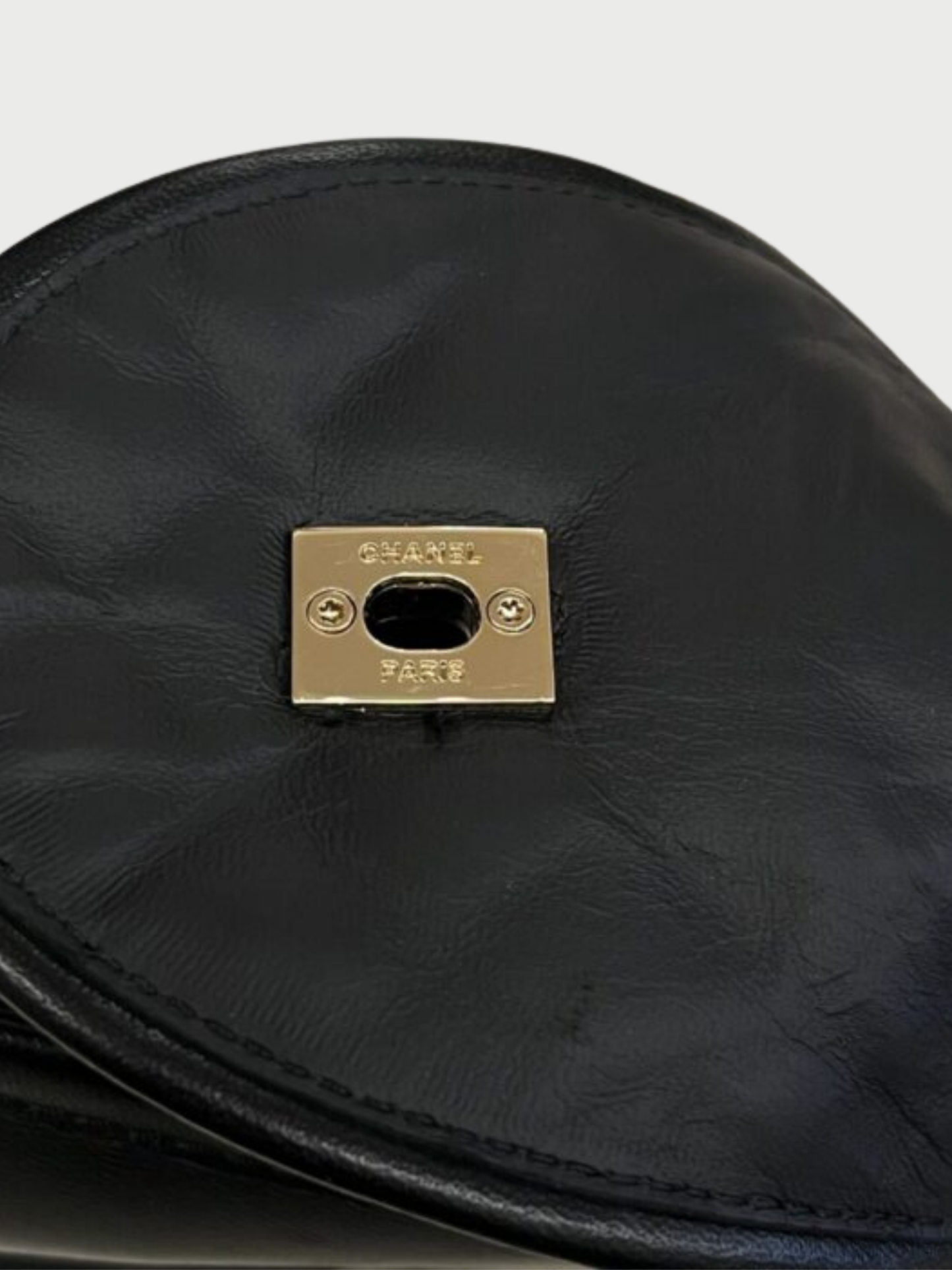 Chanel FW 2020-2021 Black Quilted Leather Turn Lock Loafers