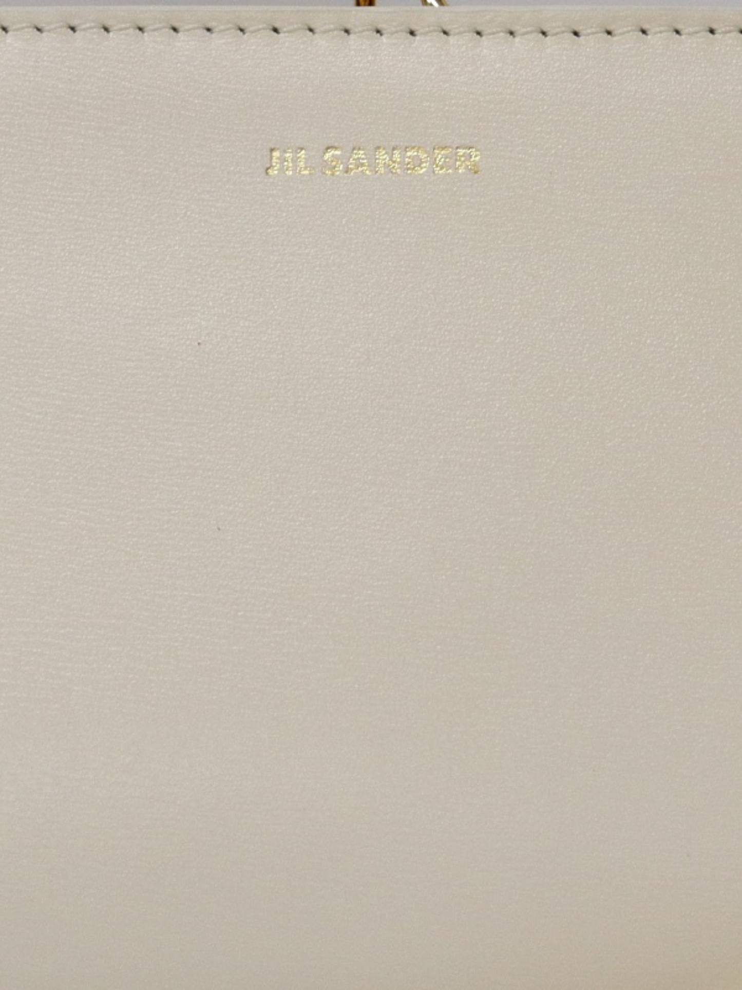 Jil Sander 2020s Ivory Leather Goji Bamboo Mini Bag