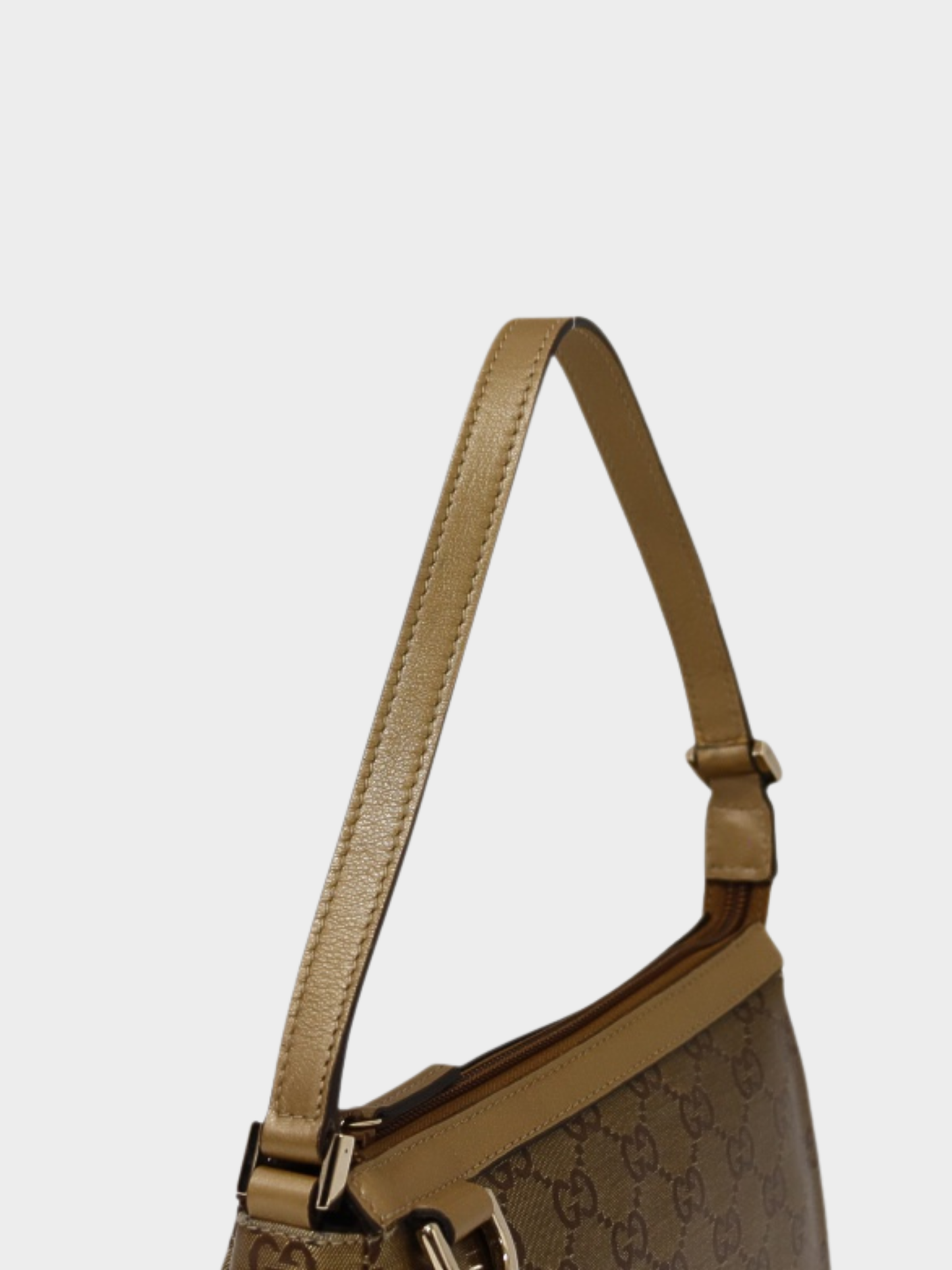 Gucci 2000s Gold GG Abbey Shoulder Bag