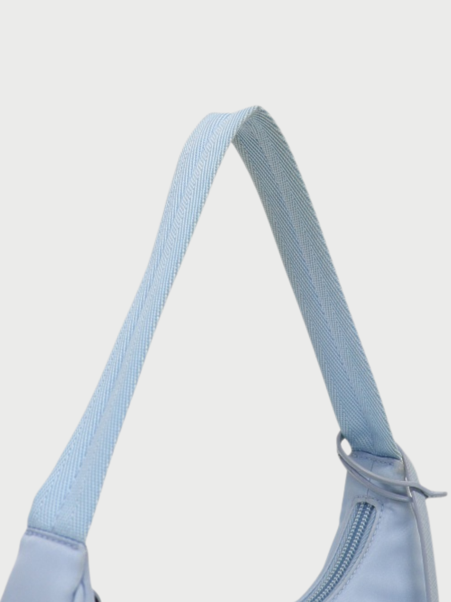Prada 2000s Ice Blue Nylon Re-Edition 2000 Handbag