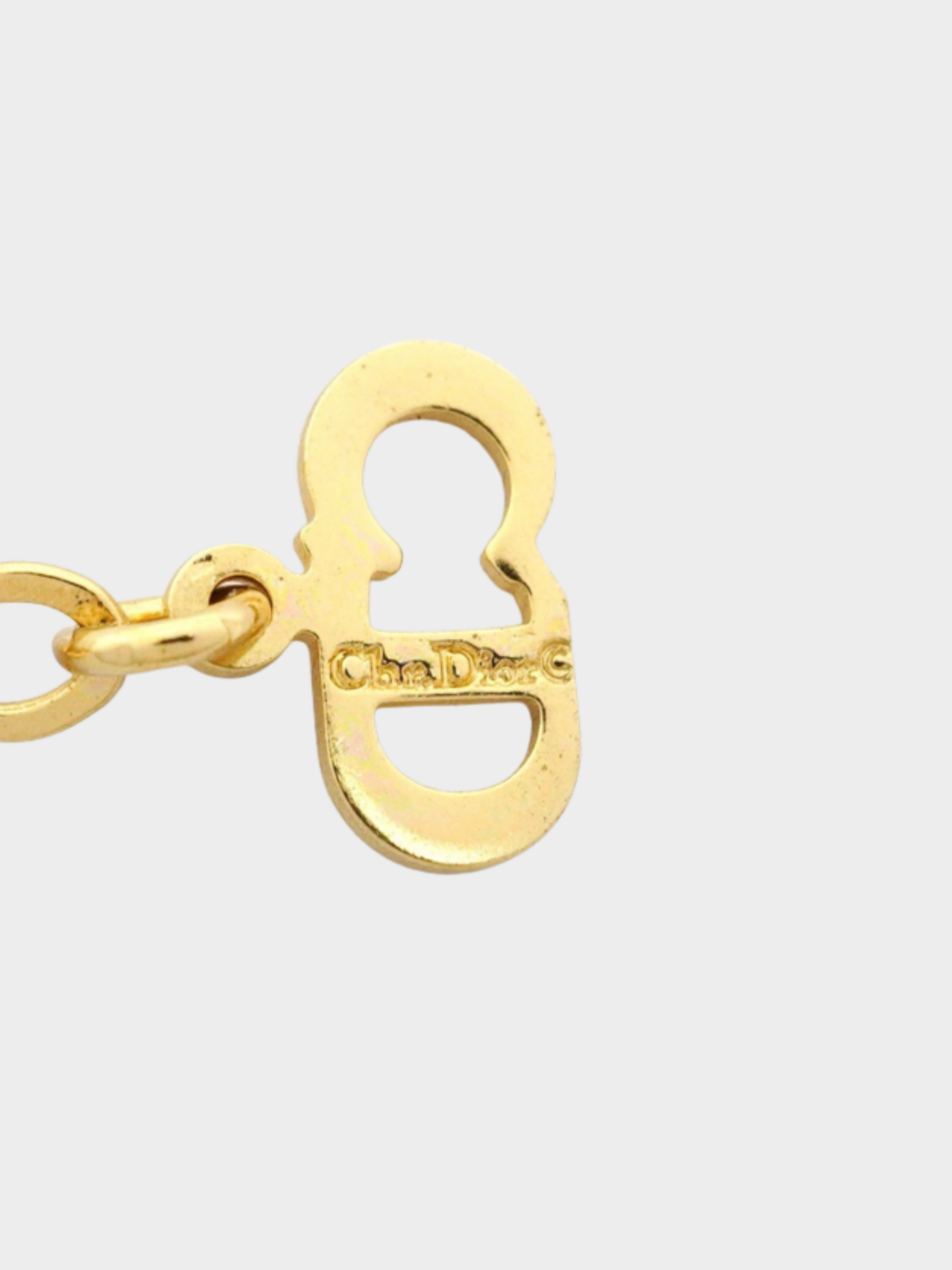 Christian Dior 1990s Gold Shoe Pendant Necklace