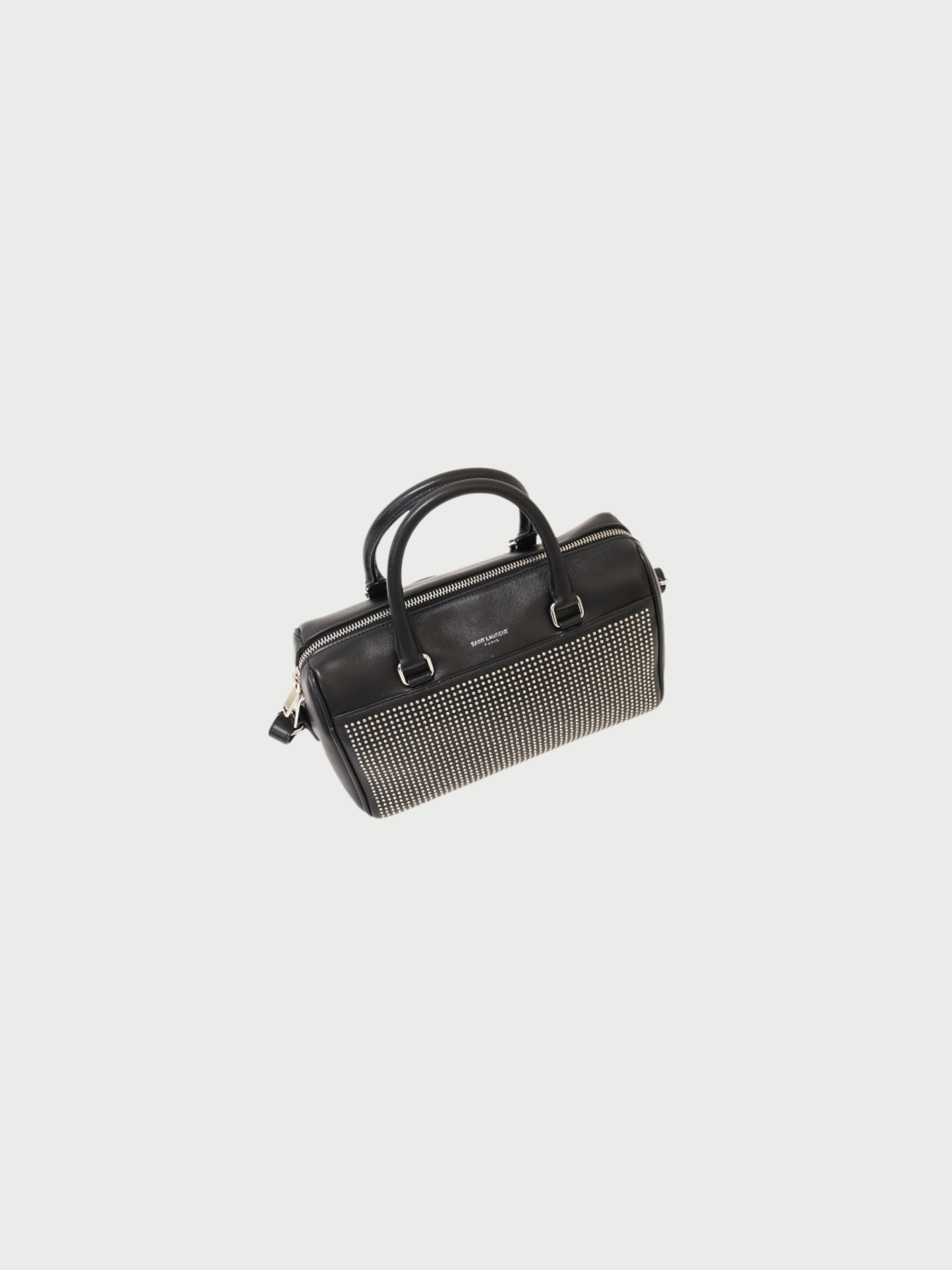 Yves Saint Laurent 2010s Black Leather Baby Duffle Bag