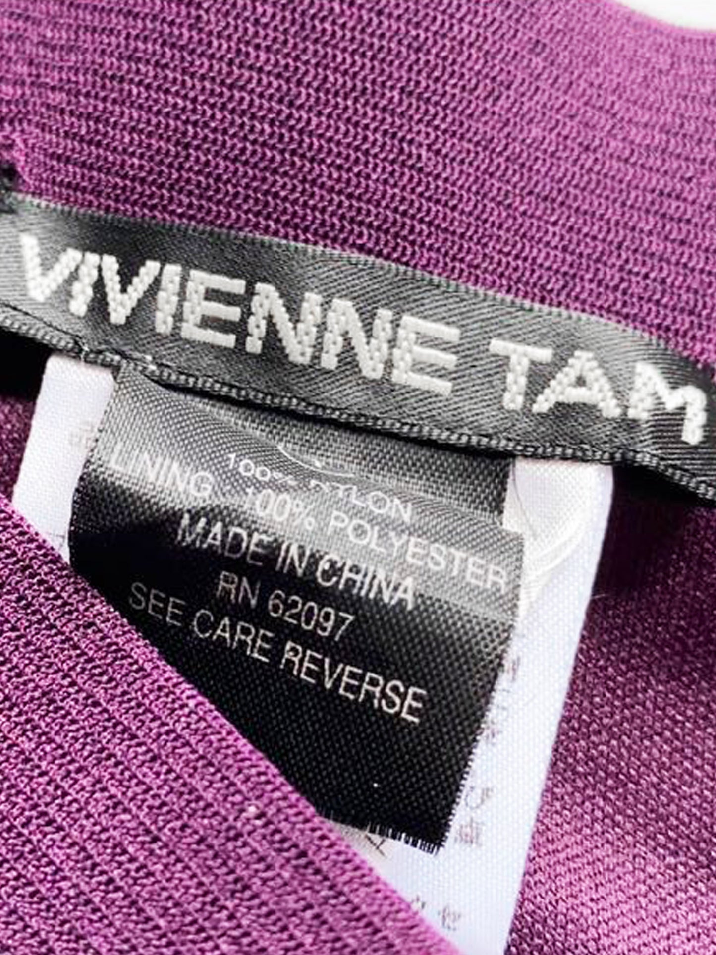 Vivienne Tam 2000s Purple Abstract Dragons Clouds Print Mesh Top and Skirt Set