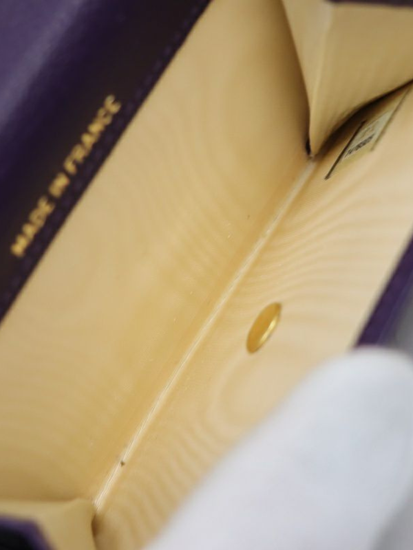 Chanel 2000s Purple Caviar Leather Card Case