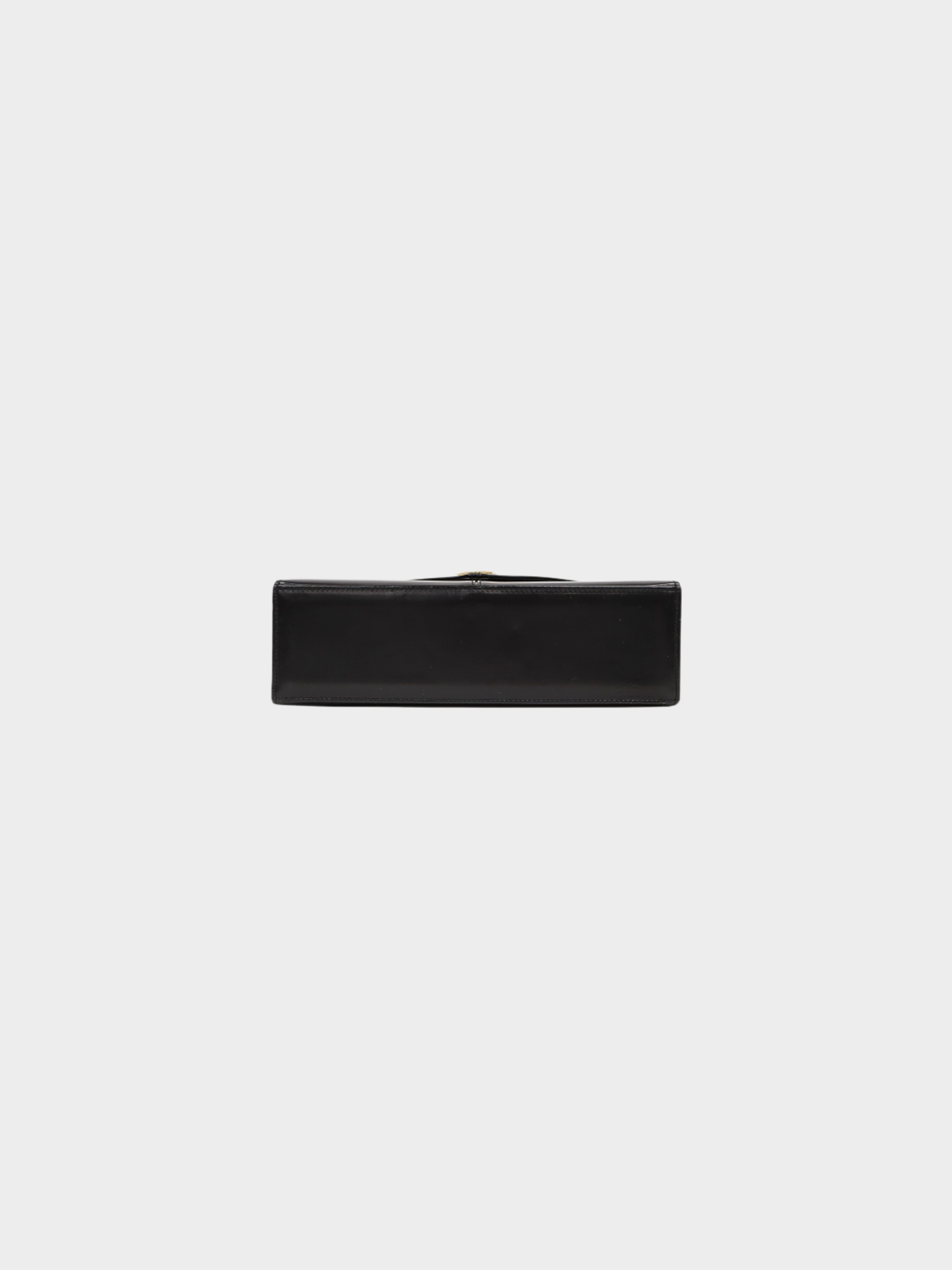 Yves Saint Laurent 2000s Black Leather Logo Hardware Handbag
