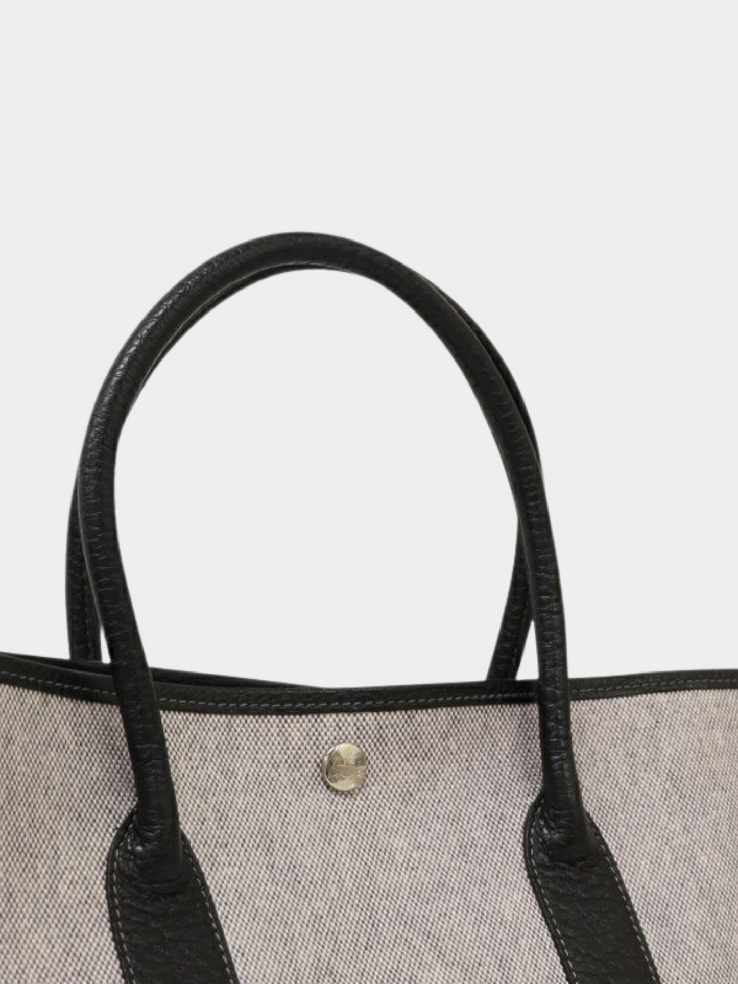 Hermès 2010s Black Green Garden Party PM Tote Bag