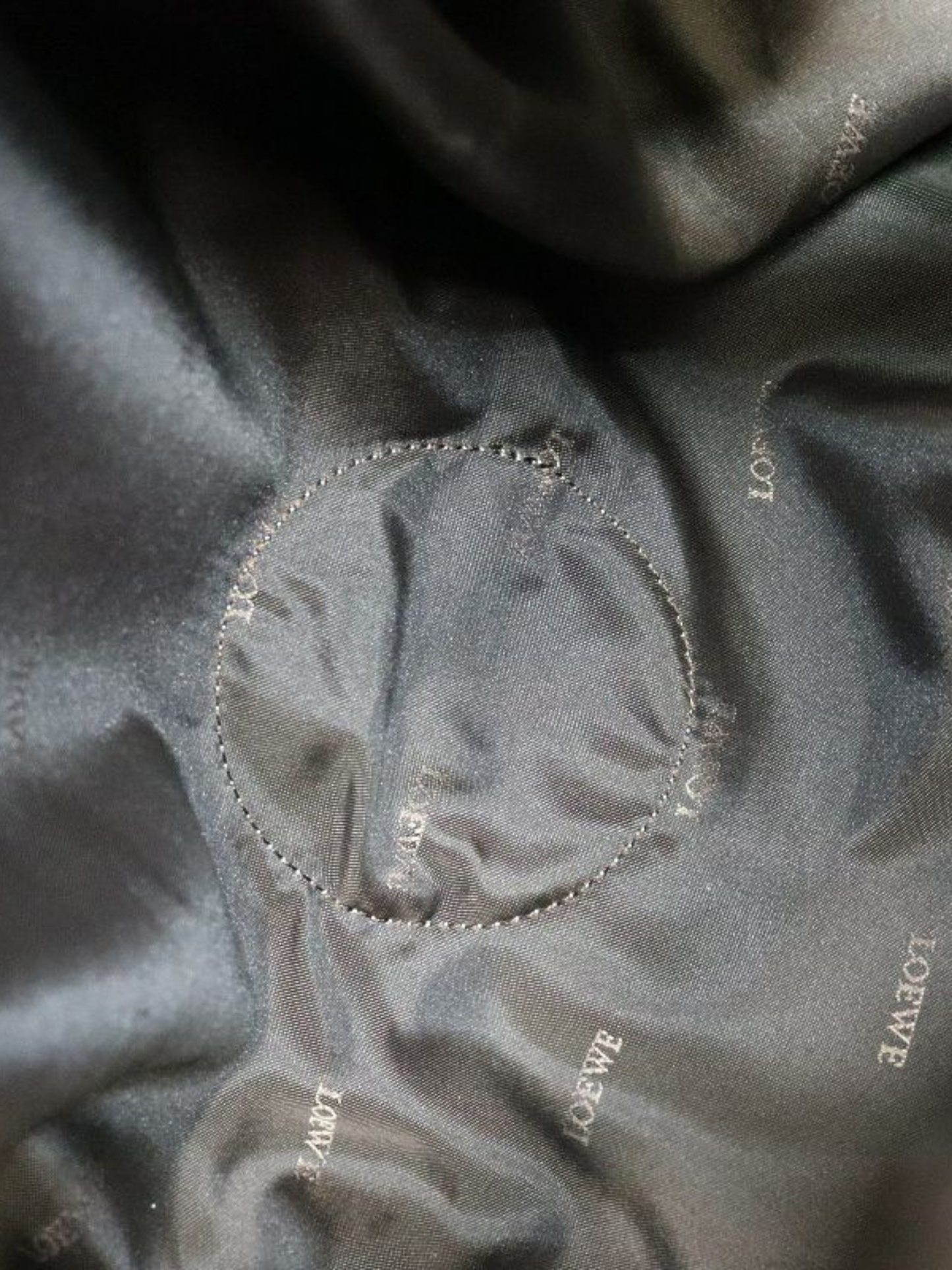 Loewe 2000s Grey Nappa Aire Bag