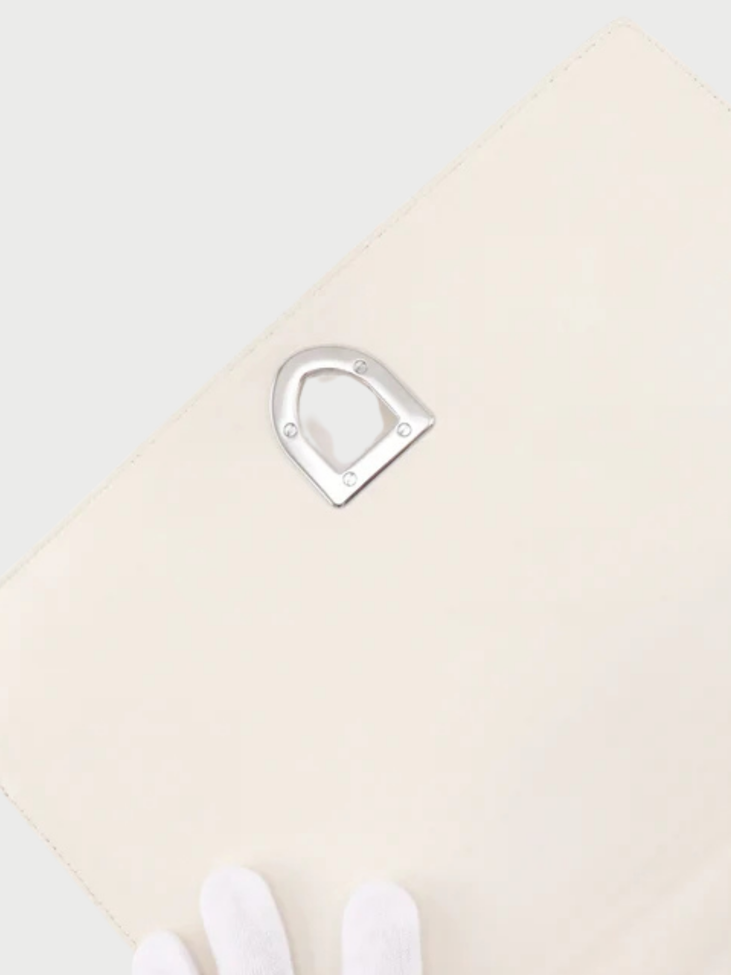 Christian Dior 2010s White Cannage Calfskin Diorama Large Chain Shoulder Bag