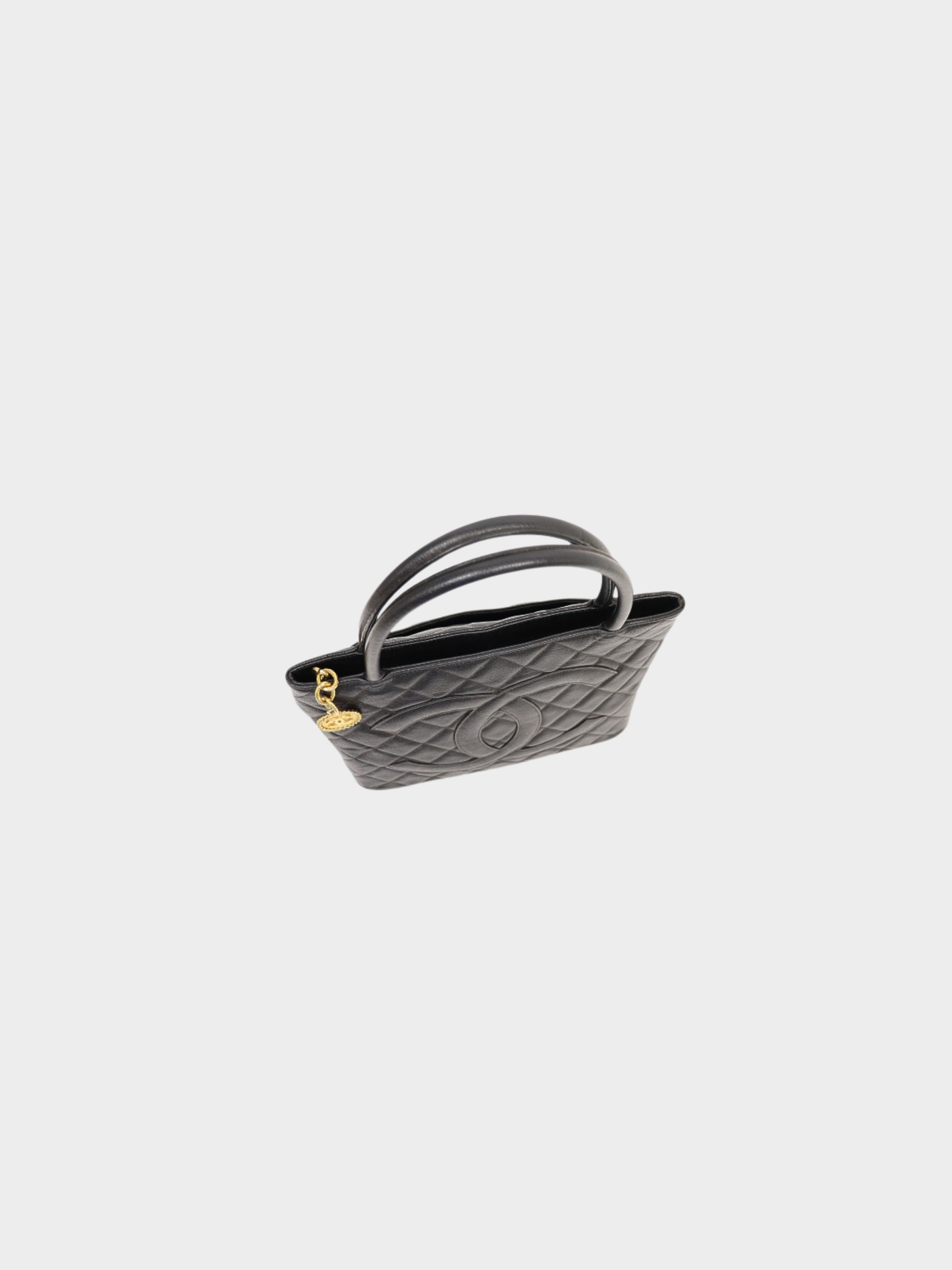 Chanel 2003 Black Caviar Leather Tote Bag