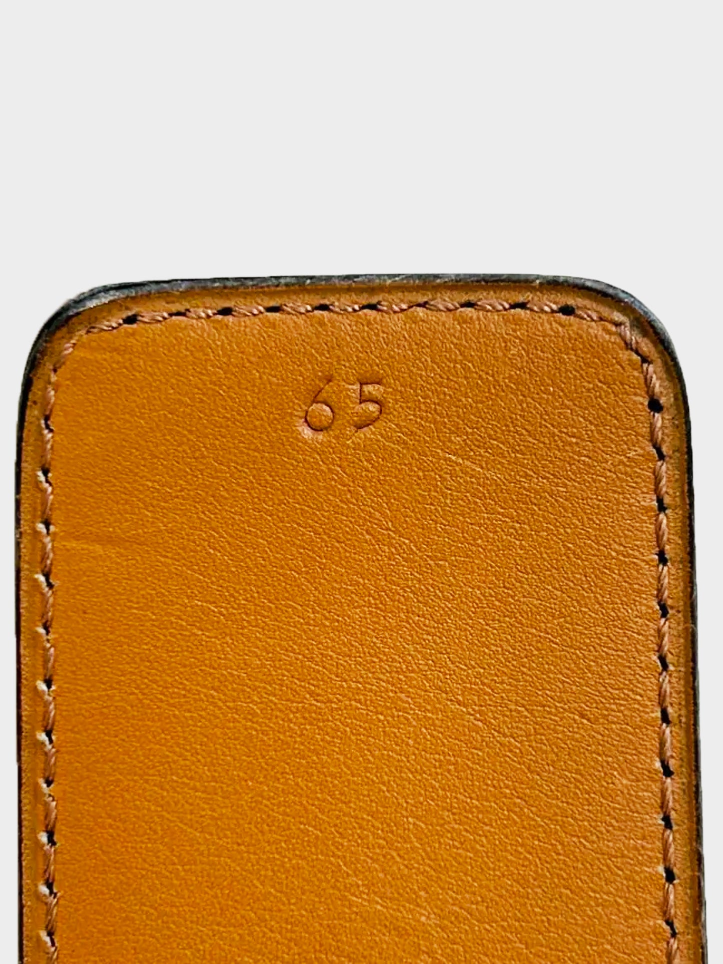 Hermès 1983 Black Leather Clou de Selle Studded Belt