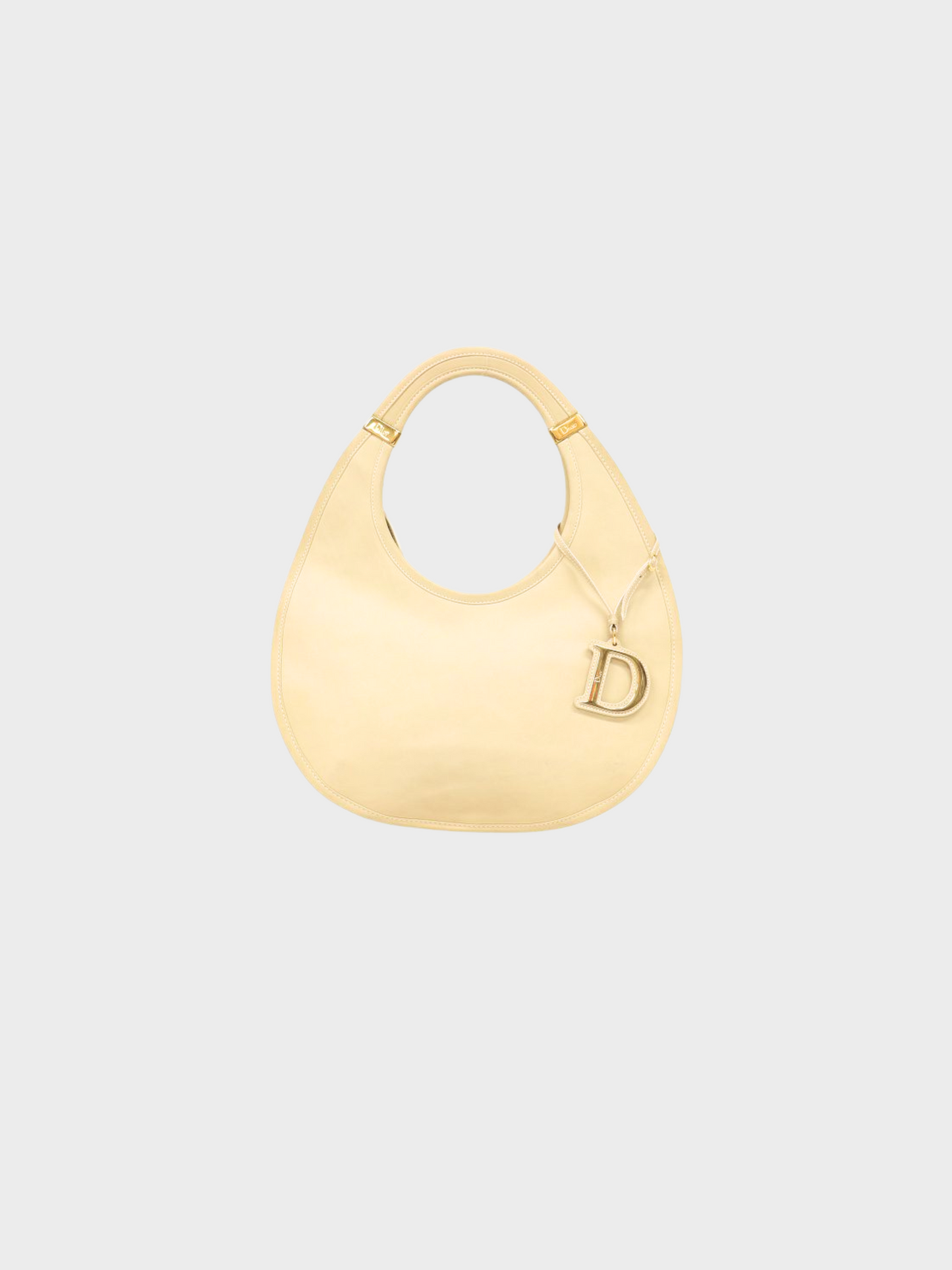 Christian Dior 2010s Ivory Diorita Hobo Bag