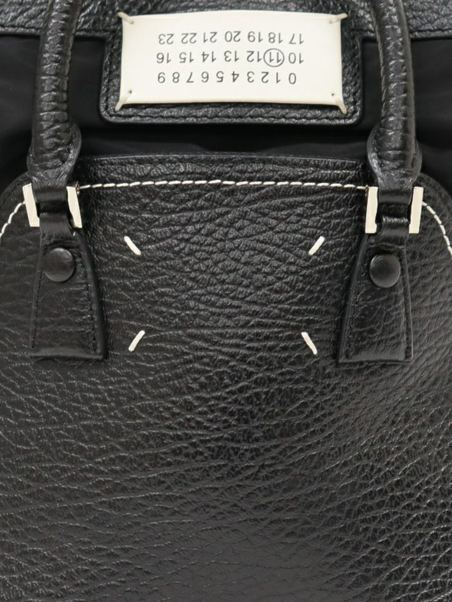 Maison Margiela 2010s Black Leather 5AC Micro Bag