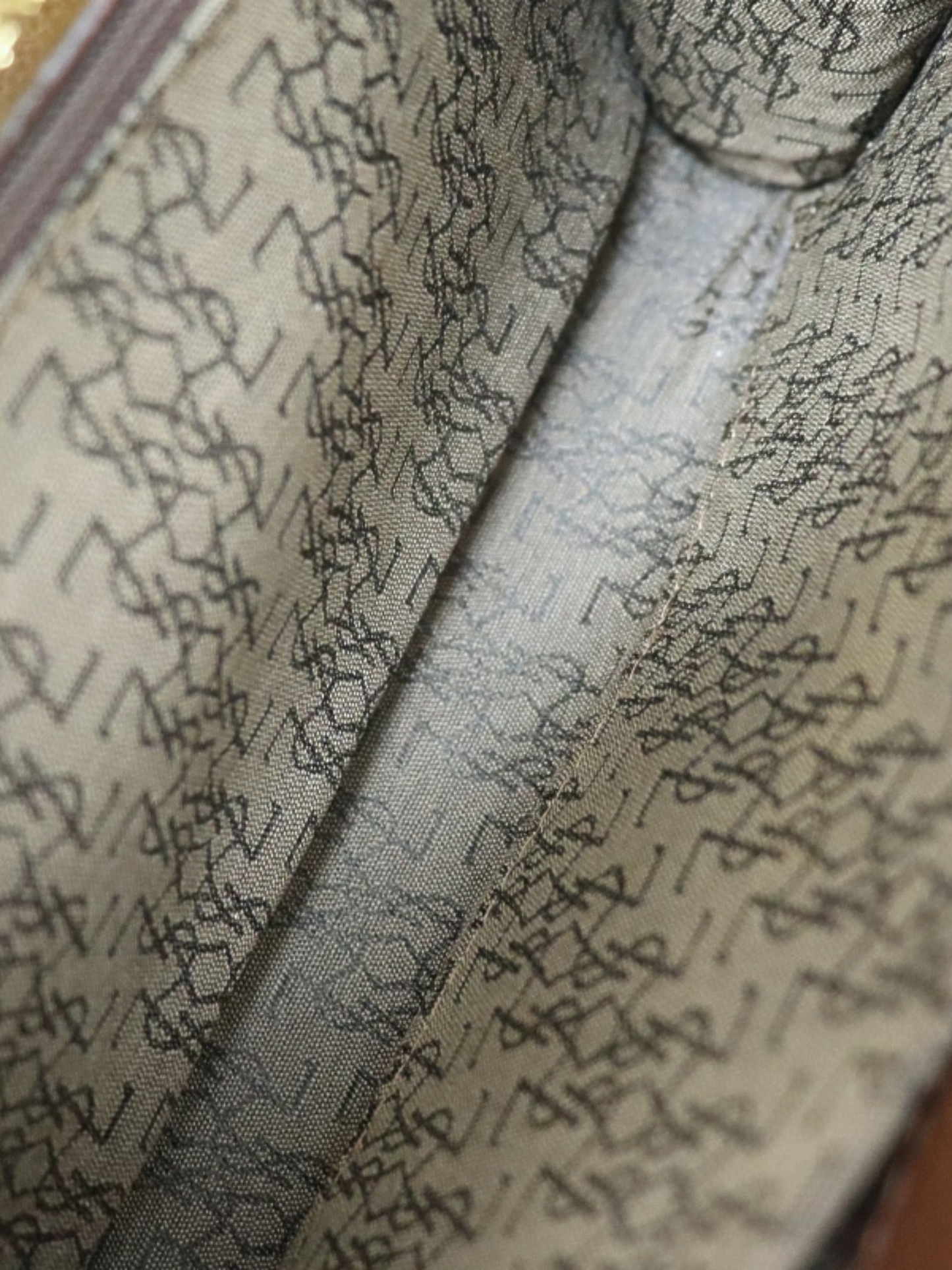 Yves Saint Laurent 2000s Brown Leather Logo Hardware Shoulder Bag