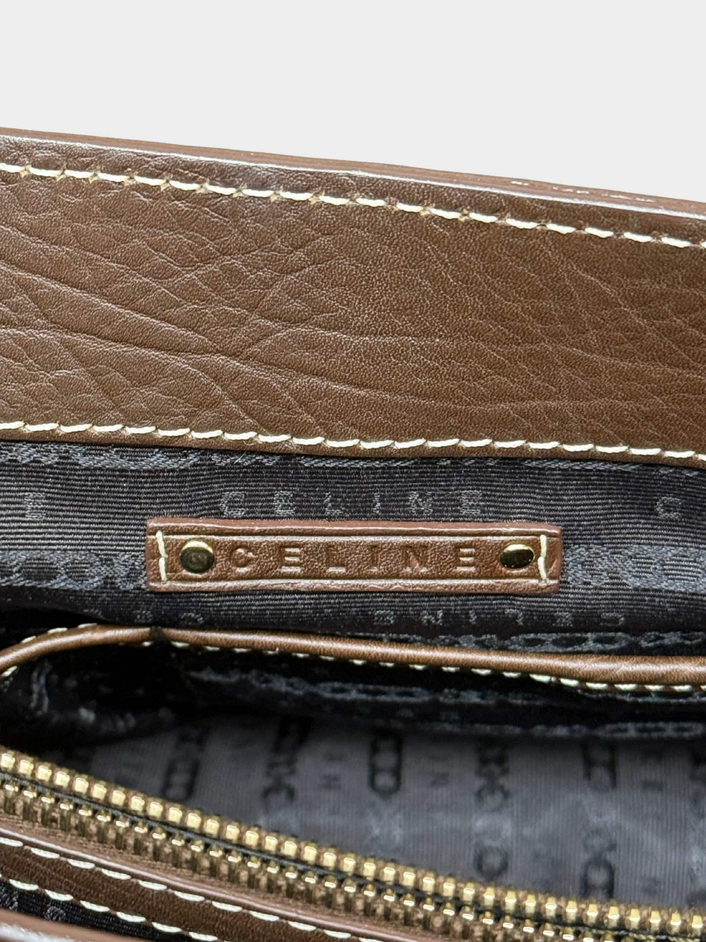 Celine 2000s Dark Brown Leather Boogie Bag