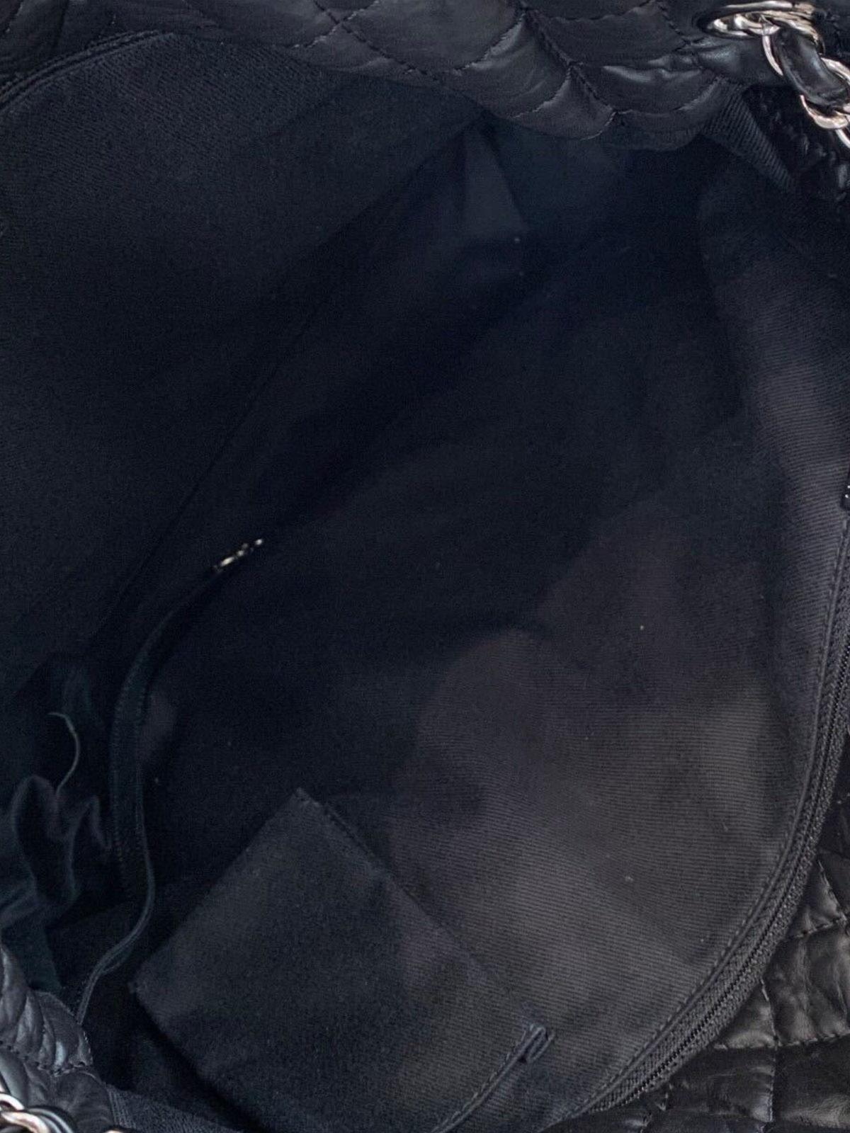 Chanel FW 2010 Black Calfskin Faux Fur Tote Bag