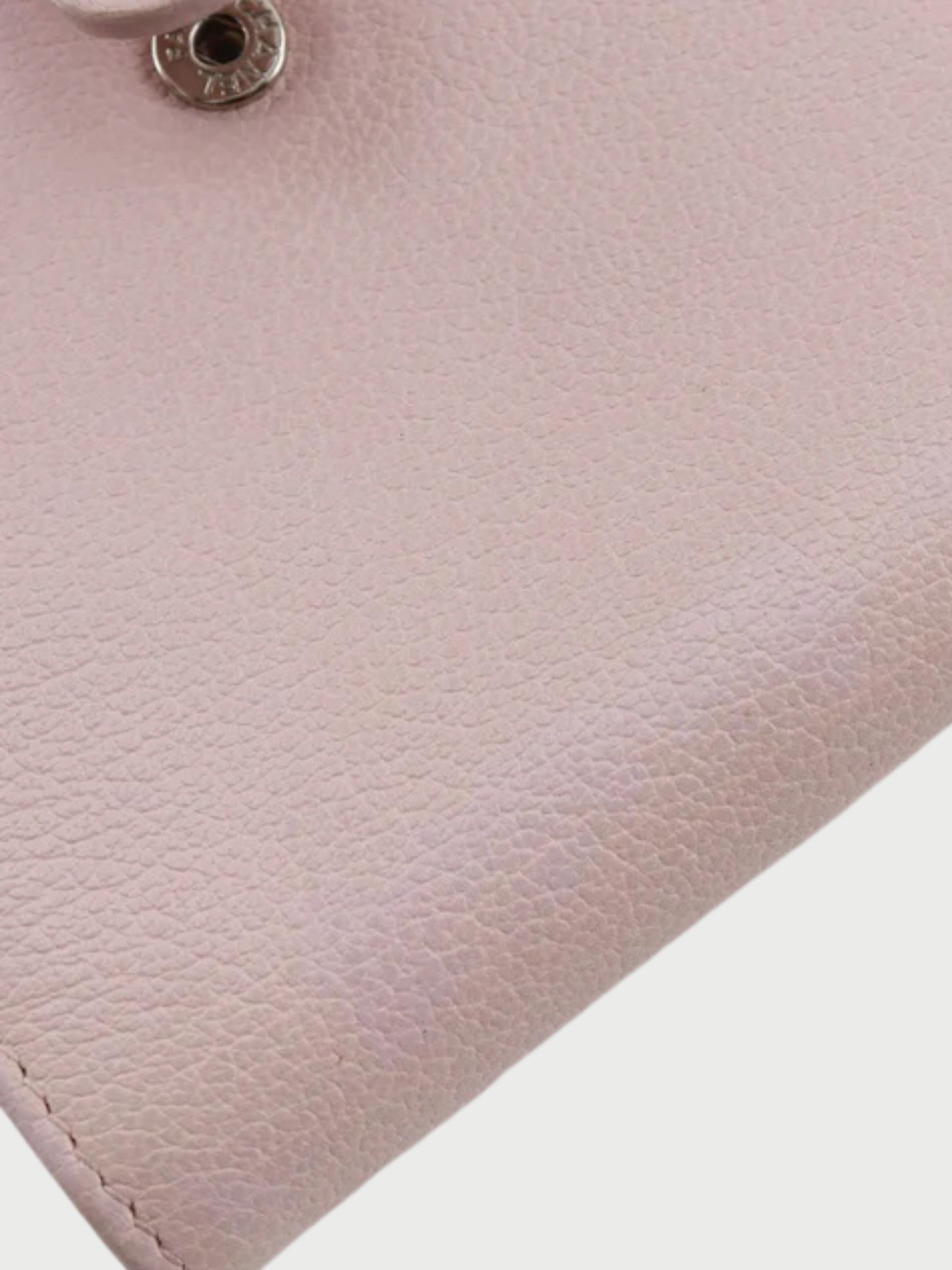 Chanel 2000s Pink Leather Camellia Bi-Fold Wallet