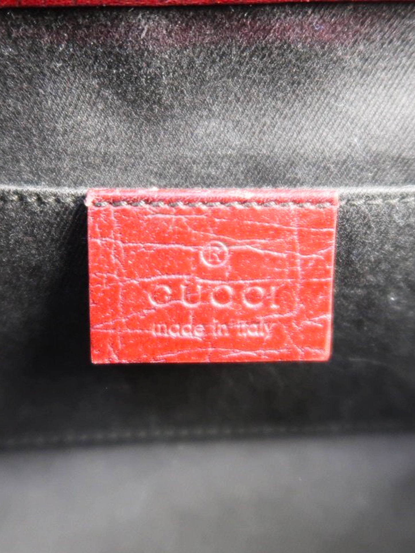 Gucci Early 2000s Red Leather Bamboo Bullet Mini Bag
