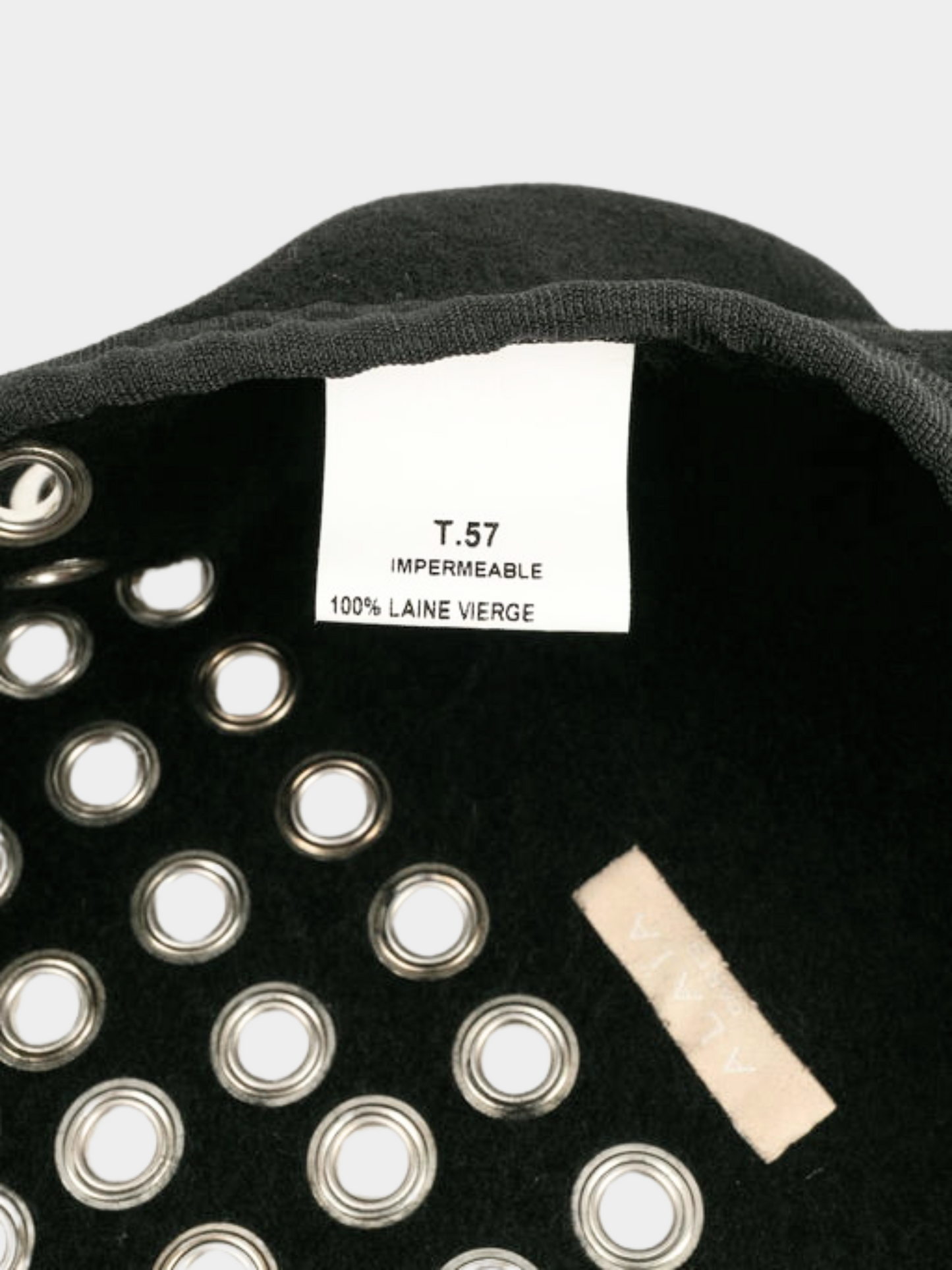 Azzedine Alaia 2000s Black Wool Beret Hat