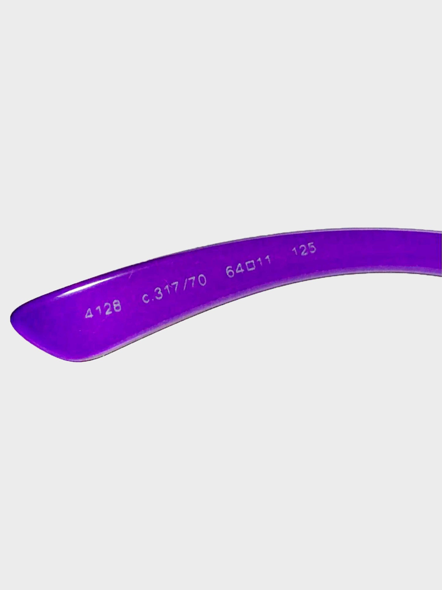 Chanel 2010s Purple CC Aviator Sunglasses