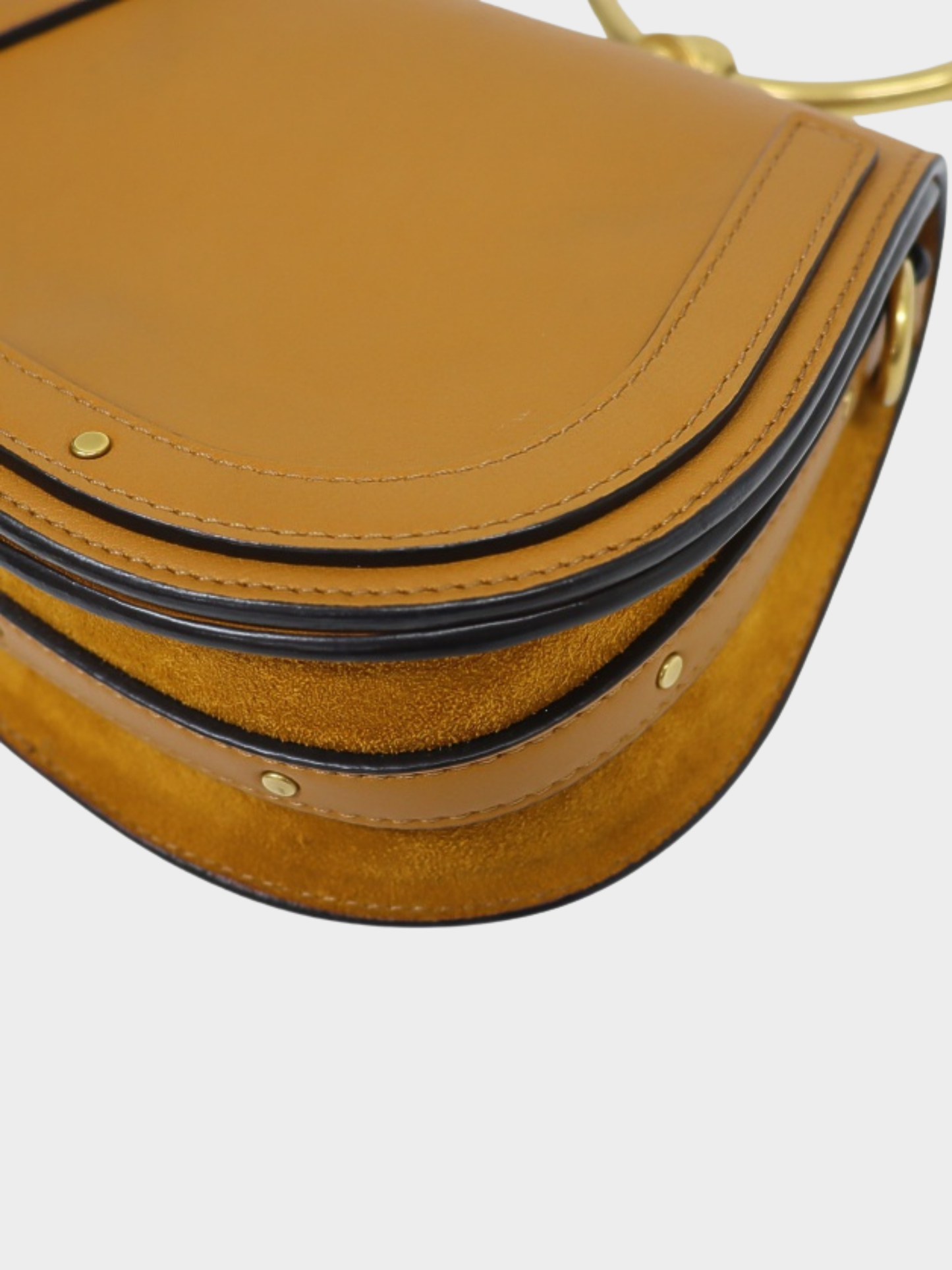 Chloé 2010s Brown Leather Suede Nile 2-Way Bag