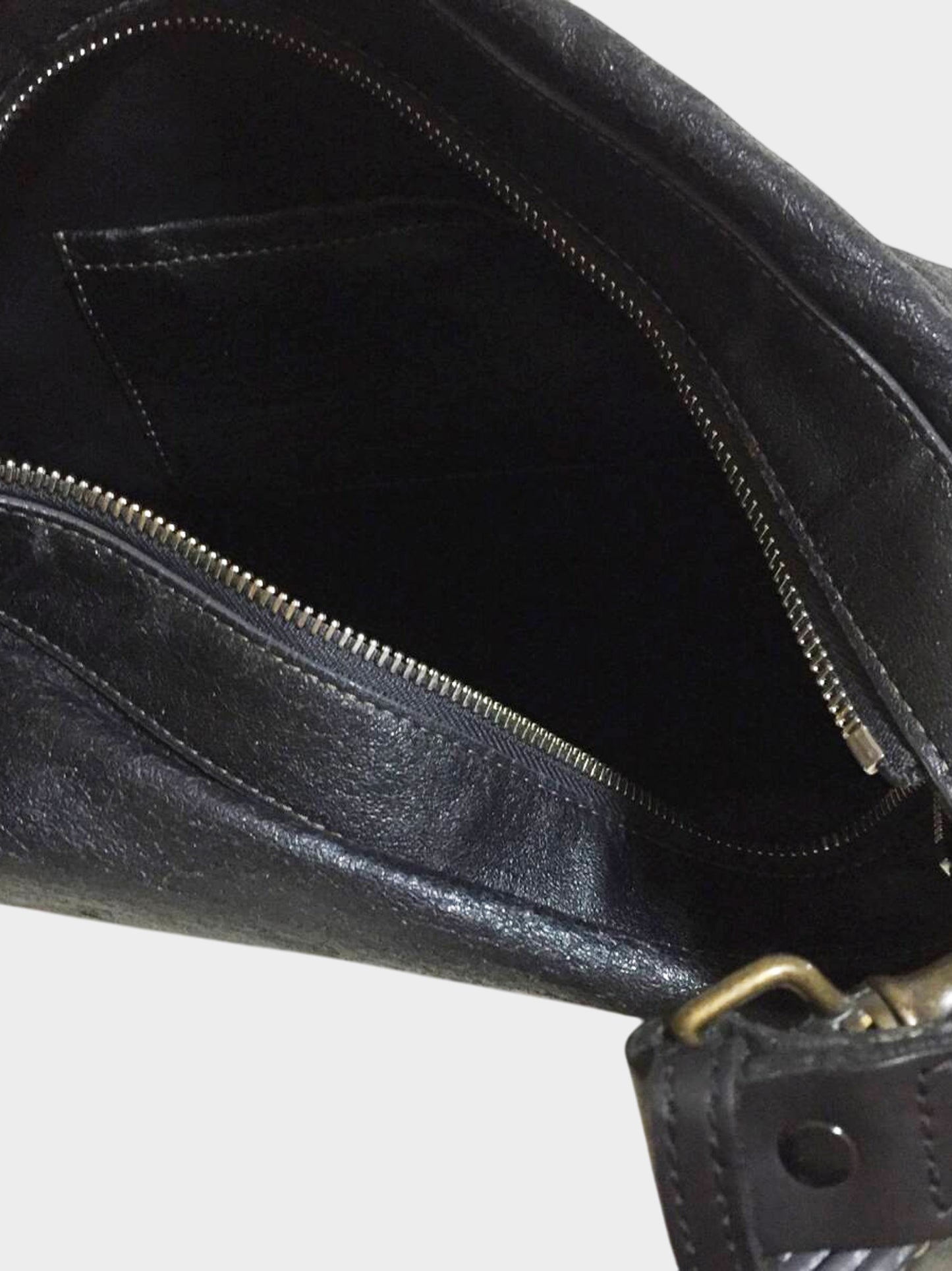 Chloé Early 2010s Black Leather Hobo Bag