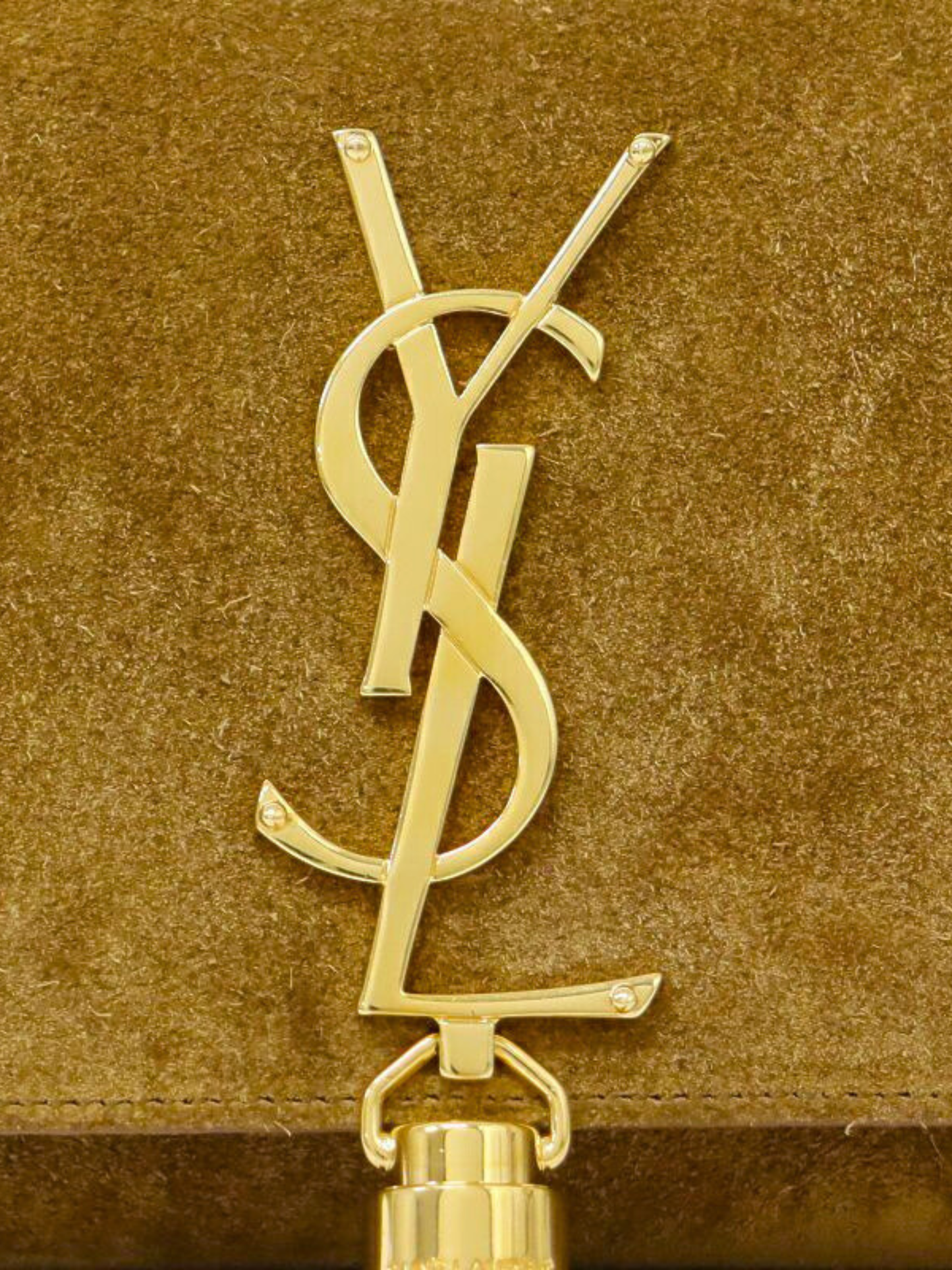 Yves Saint Laurent 2010s Camel Suede Kate Tassel Bag
