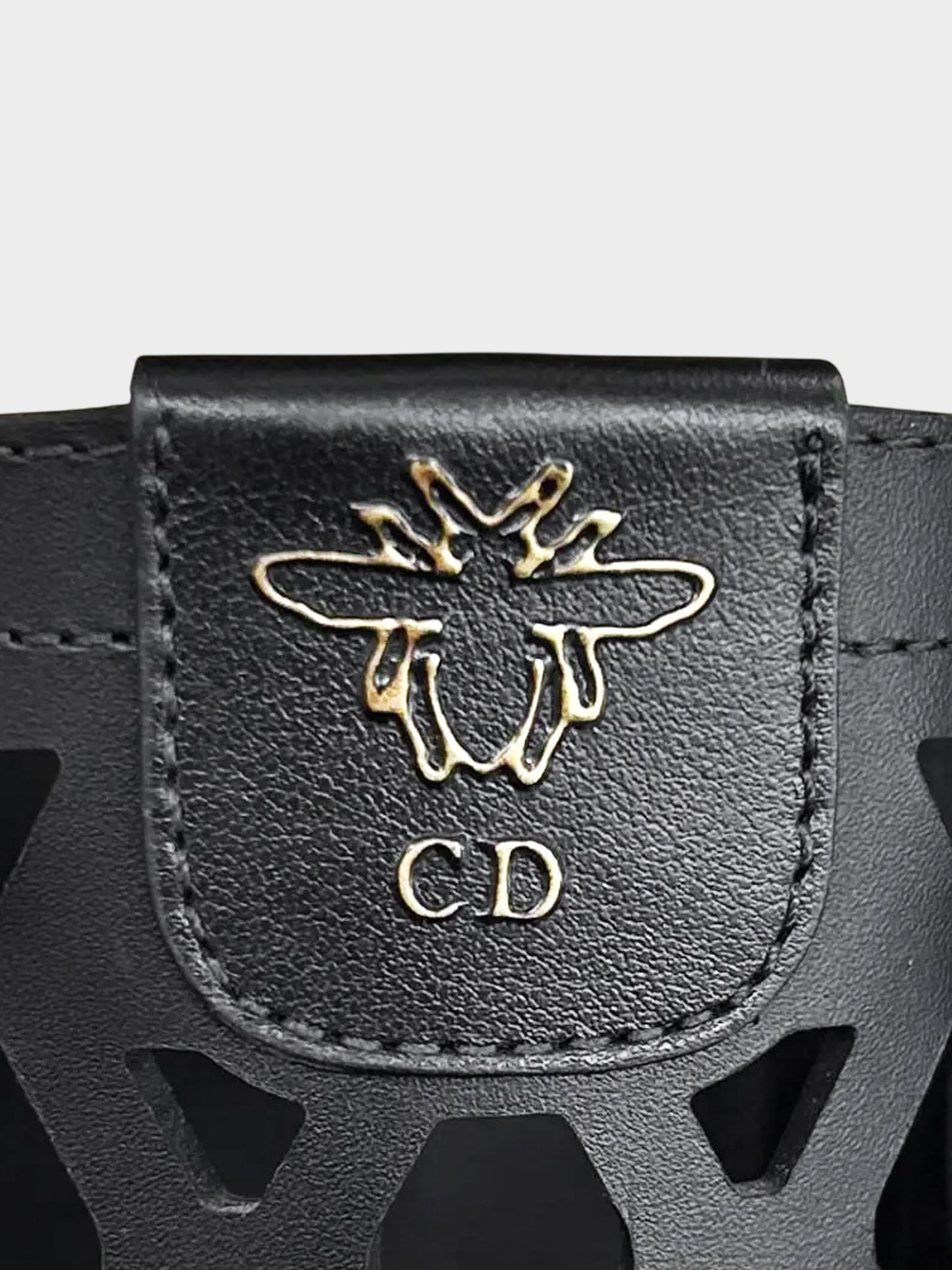 Christian Dior 2019 Black Laser Cut Leather Combat Boots