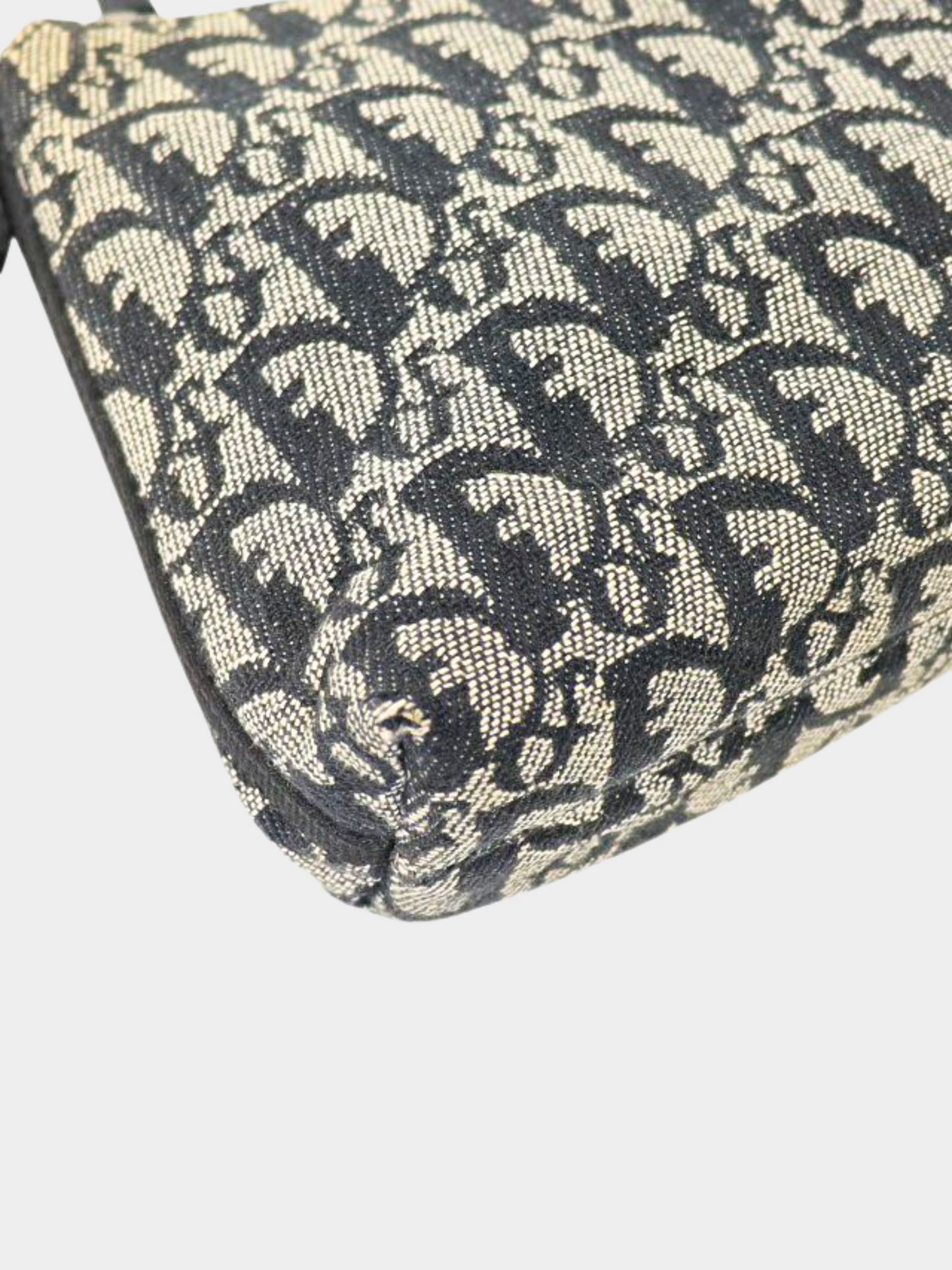 Christian Dior 2000s Navy Trotter Shoulder Bag