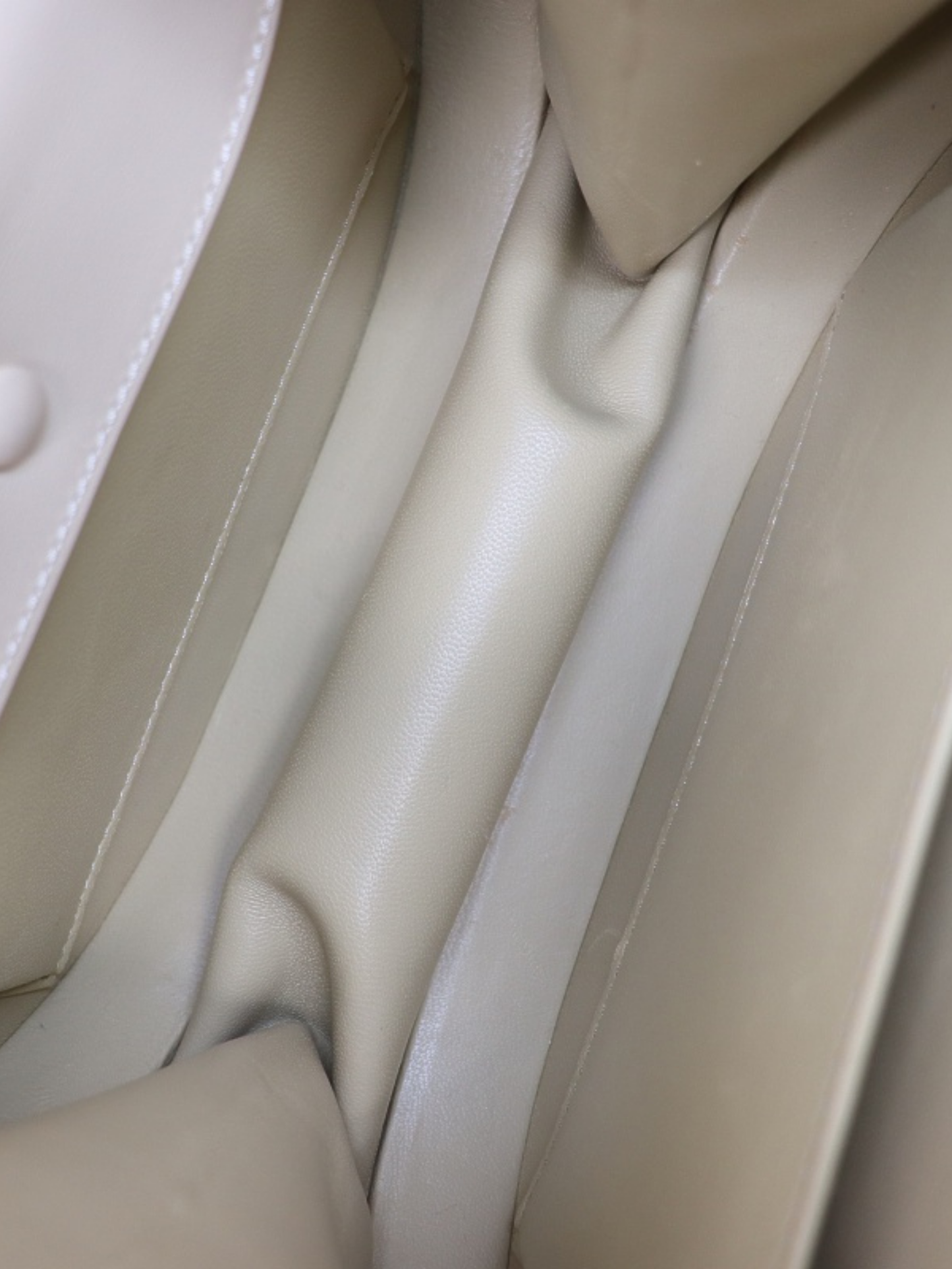 Loewe 2000s Ivory Leather Anagram Round Handbag