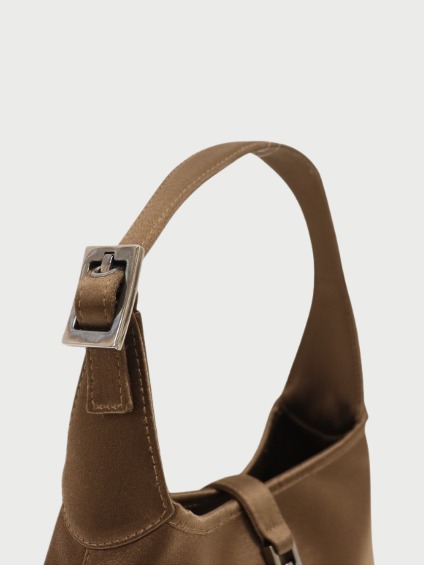 Gucci 2000s Brown Satin Jackie Mini Handbag