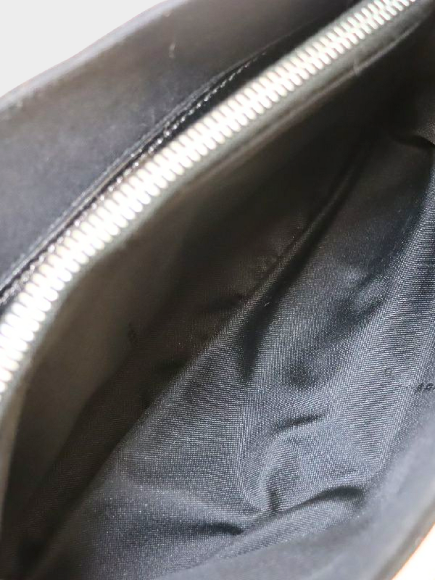 Fendi 2000s Black Cotton Baguette Bag
