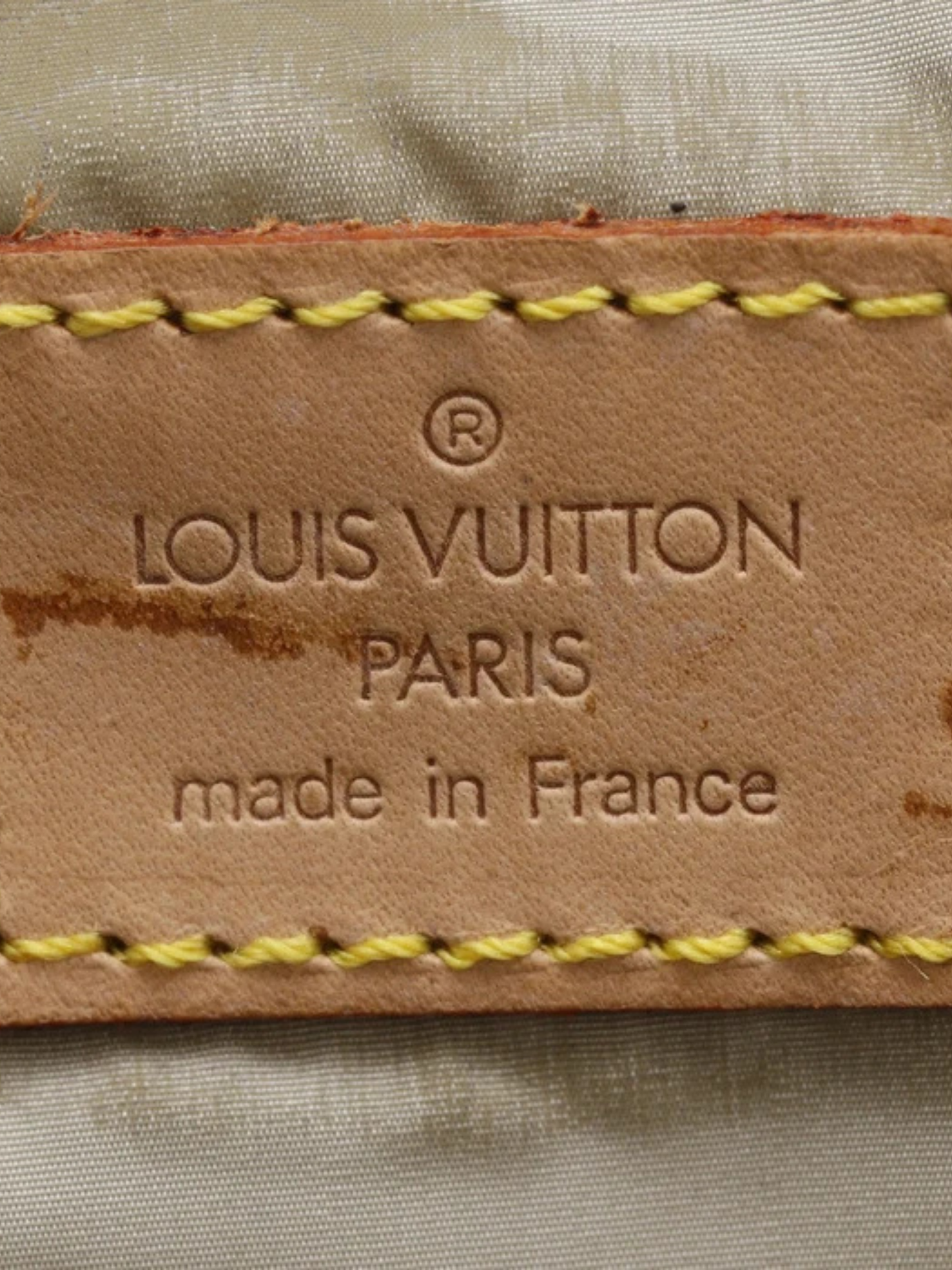 Louis Vuitton 2003 Tail Brown Damier Jean Canvas Peony Backpack