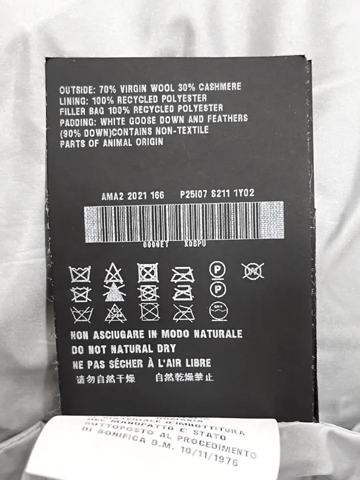 Prada 2021 Grey Down-filled Puffer Jacket