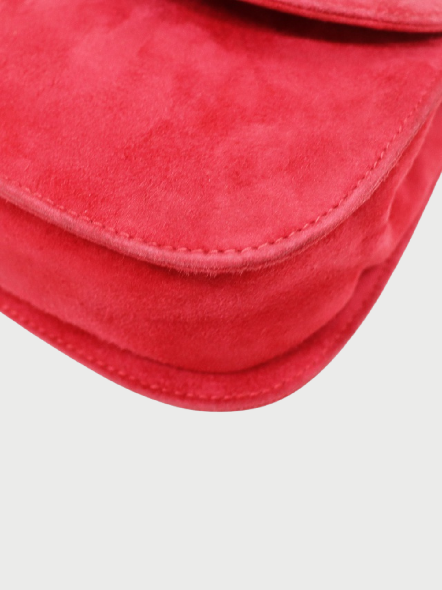 Gucci 2000s Pink Suede Bamboo 2Way Bag