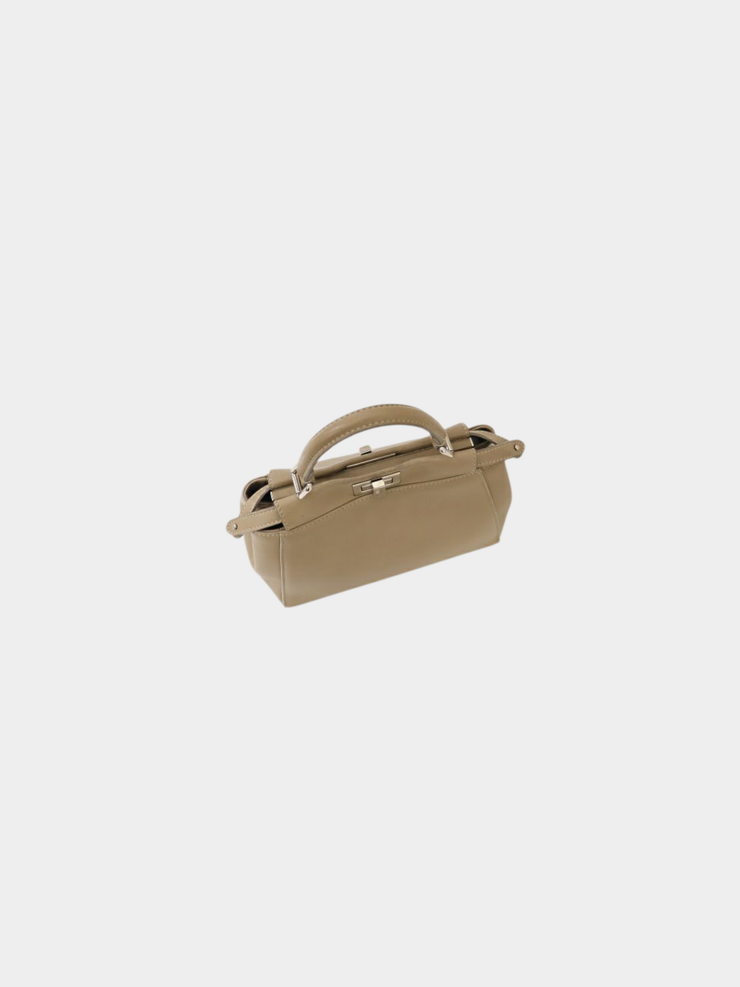 Fendi 2000s Graige Leather Mini Peekaboo Bag