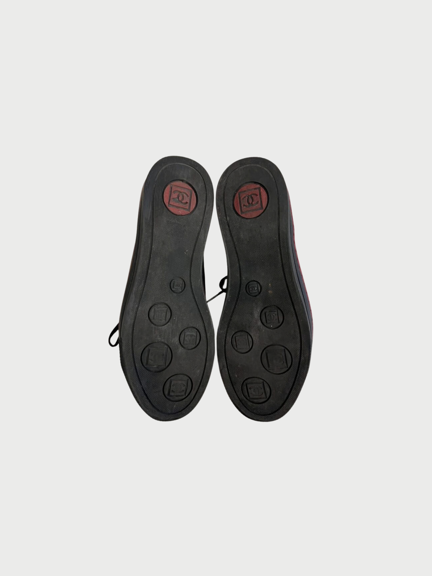 Chanel SS 2012 Black Leather Patent Golf Tassel Mary Jane Sneakers