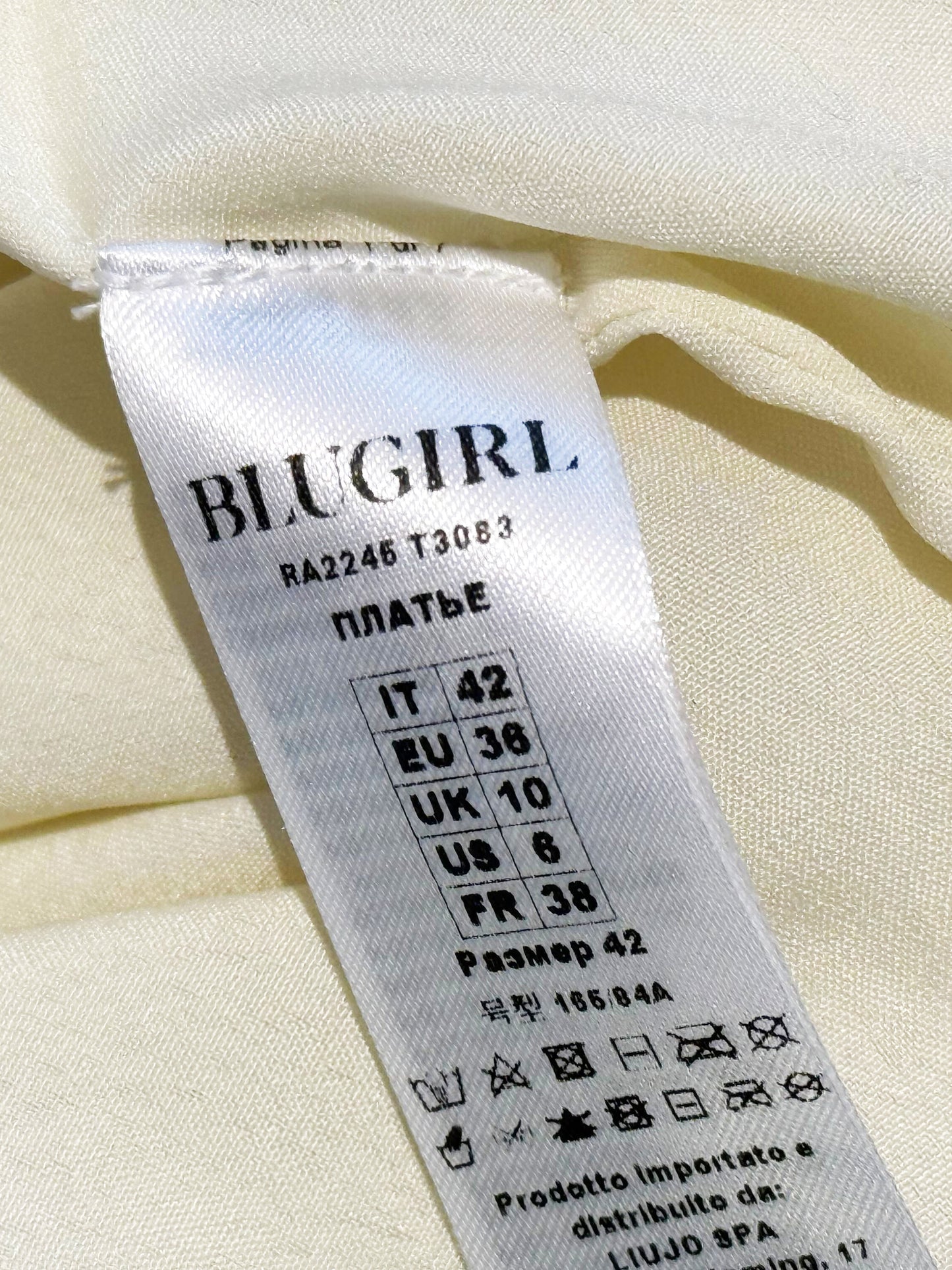 Blumarine 2000s Blugirl Multicolor Iridescent Sequined Polyamide Mesh Dress