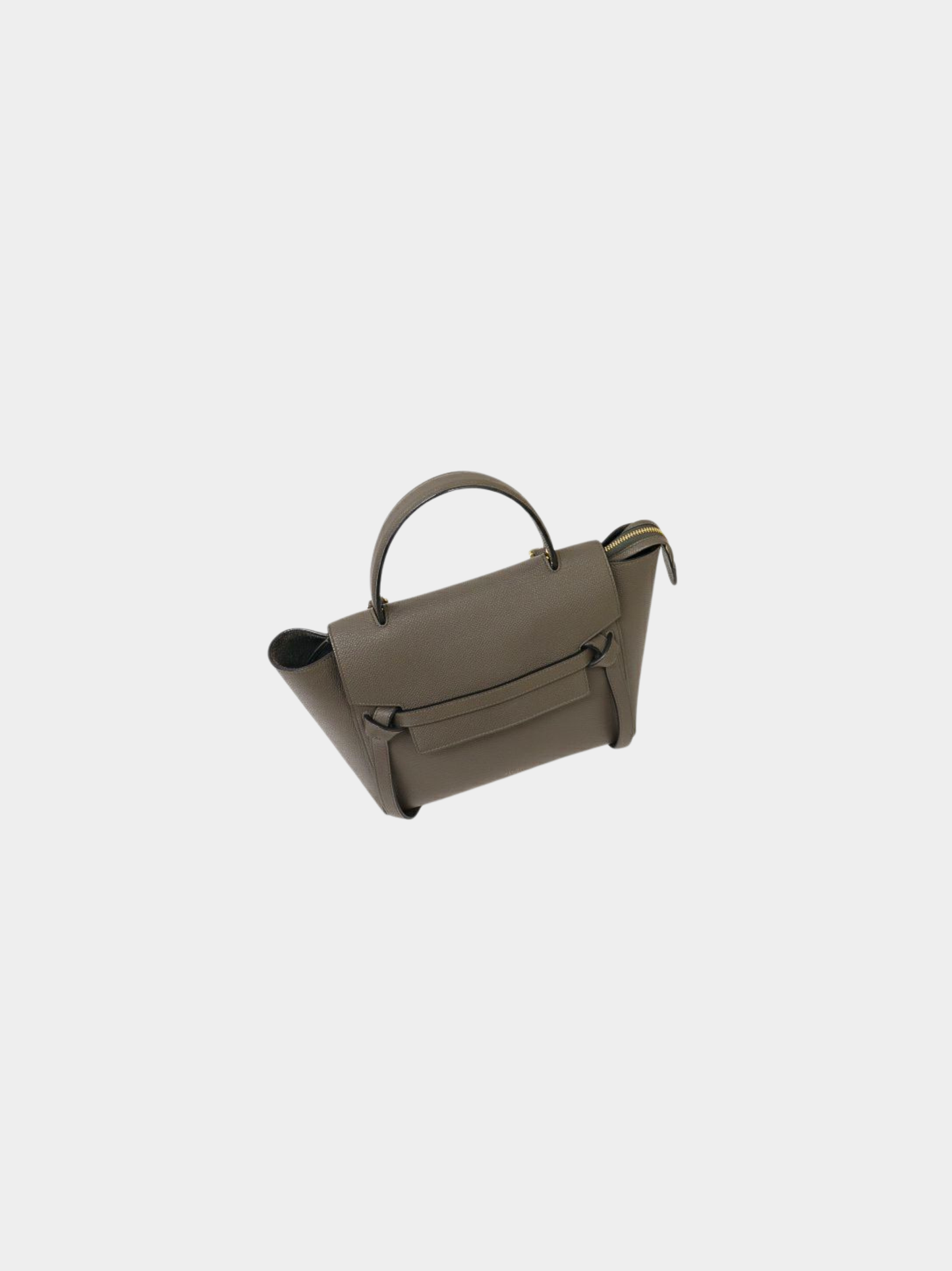 Celine 2010s Grey Leather Belt Bag Micro