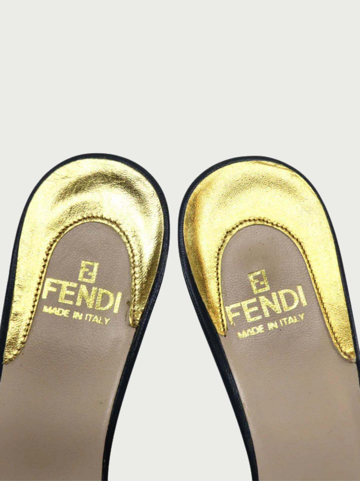 Fendi 2000s Zucca Pattern Mule Sandals