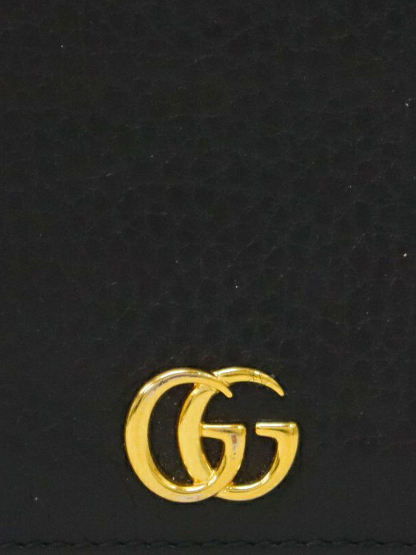 Gucci 2010s Black Leather Marmont Card Case