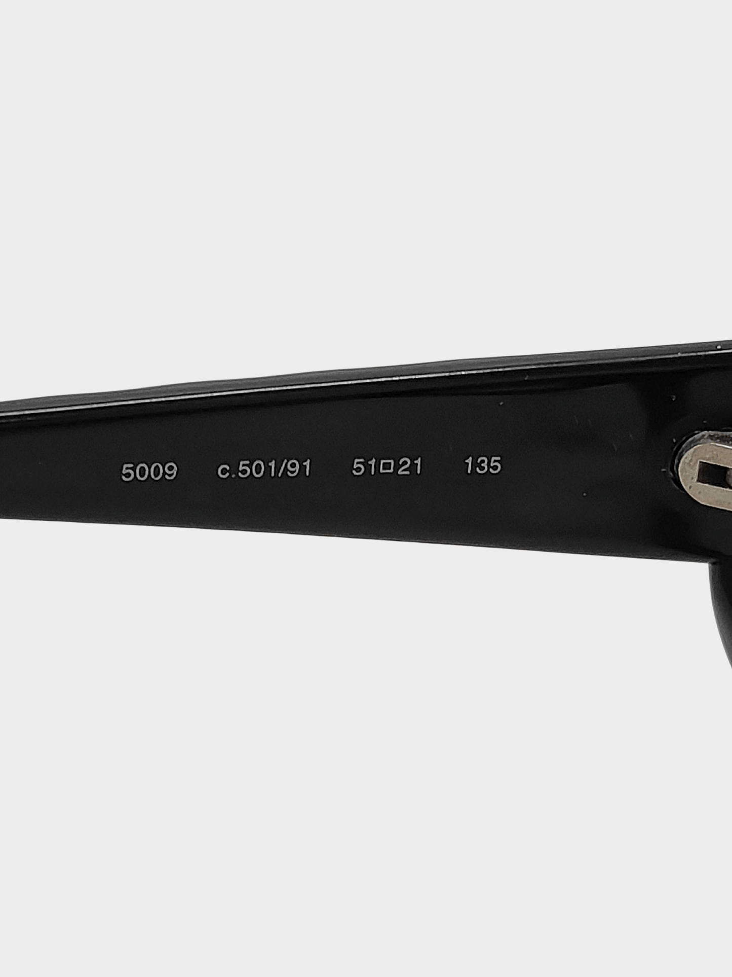 Chanel 2000s Black CC Sunglasses