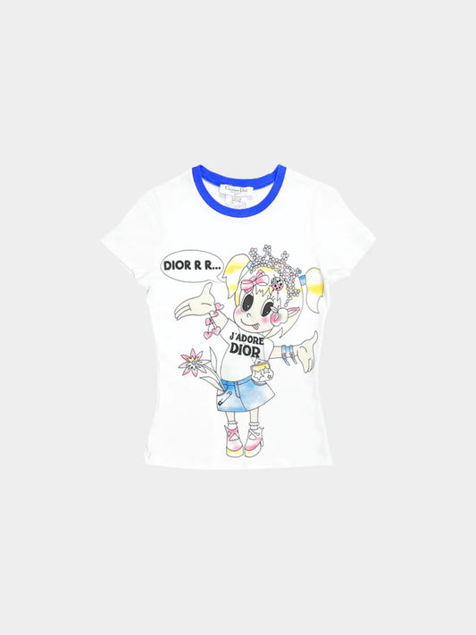 Christian Dior 2005 J' Adore Dior Cartoon Graphic Shirt