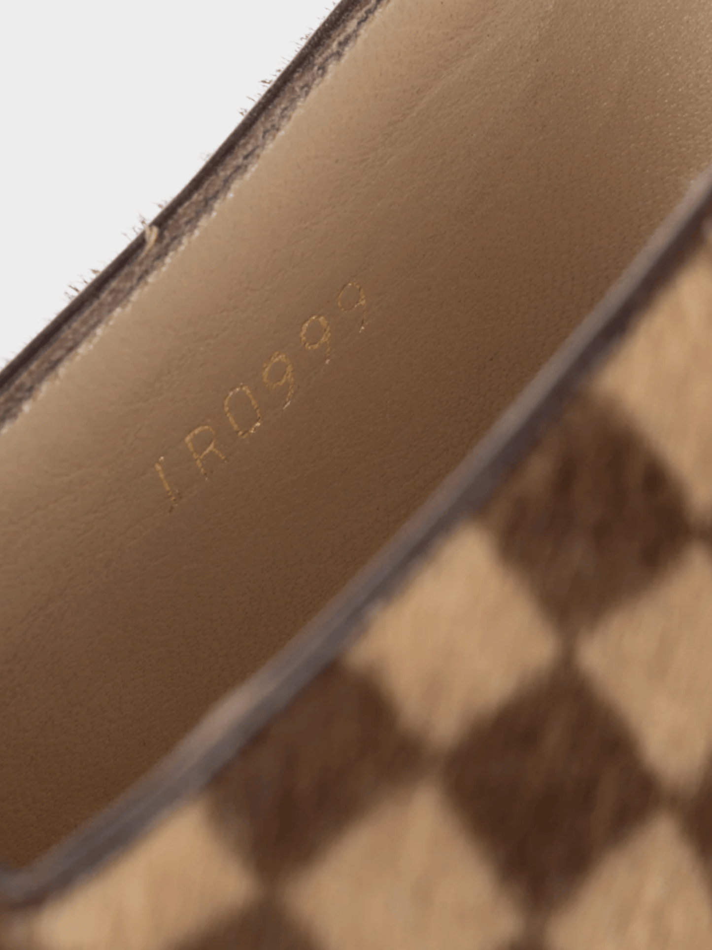 Louis Vuitton 1999 Brown Damier Ebene Calf-Hair Slingback Pumps